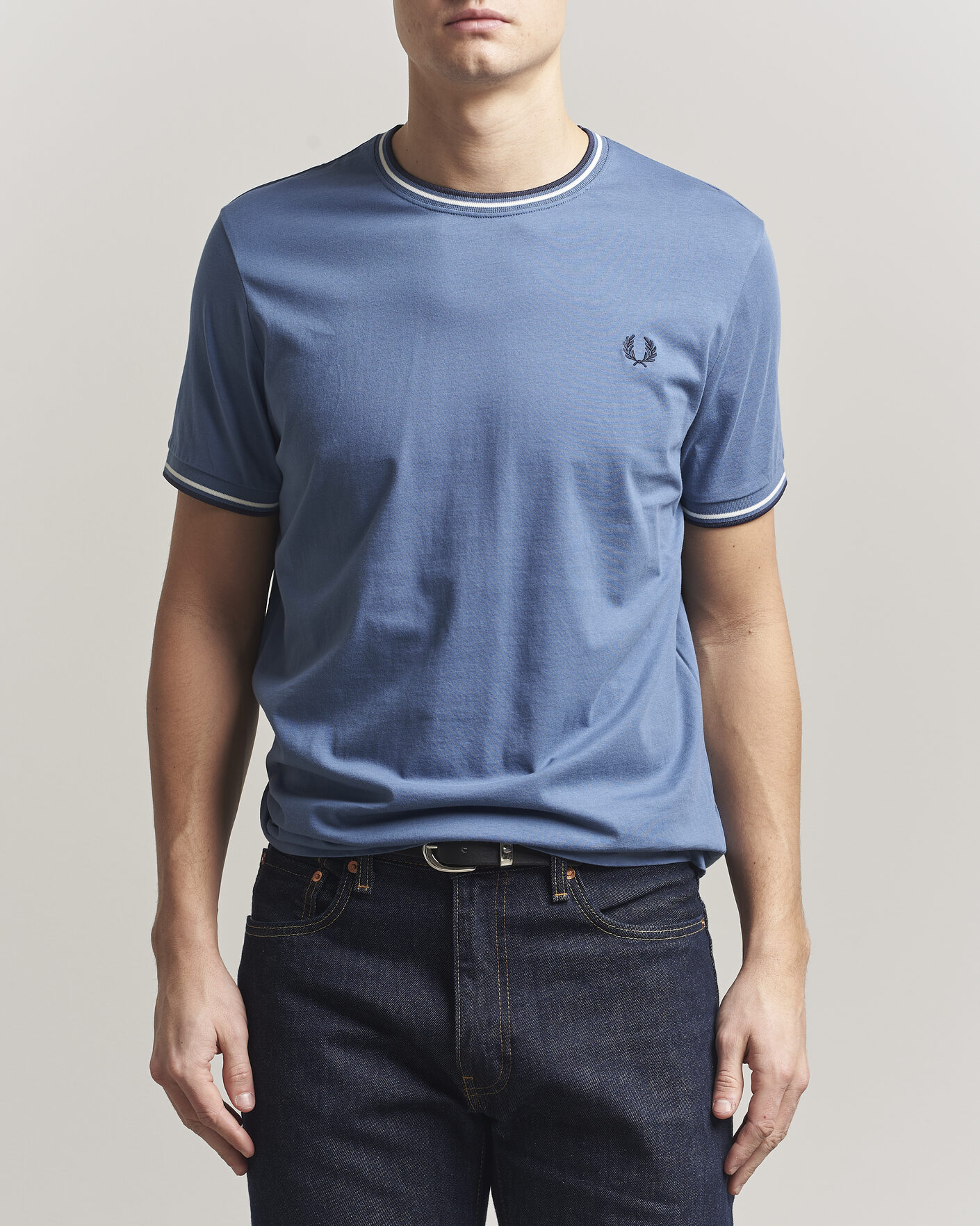 Herre | T-Shirts | Fred Perry | Twin Tipped T-Shirt Ace Blue