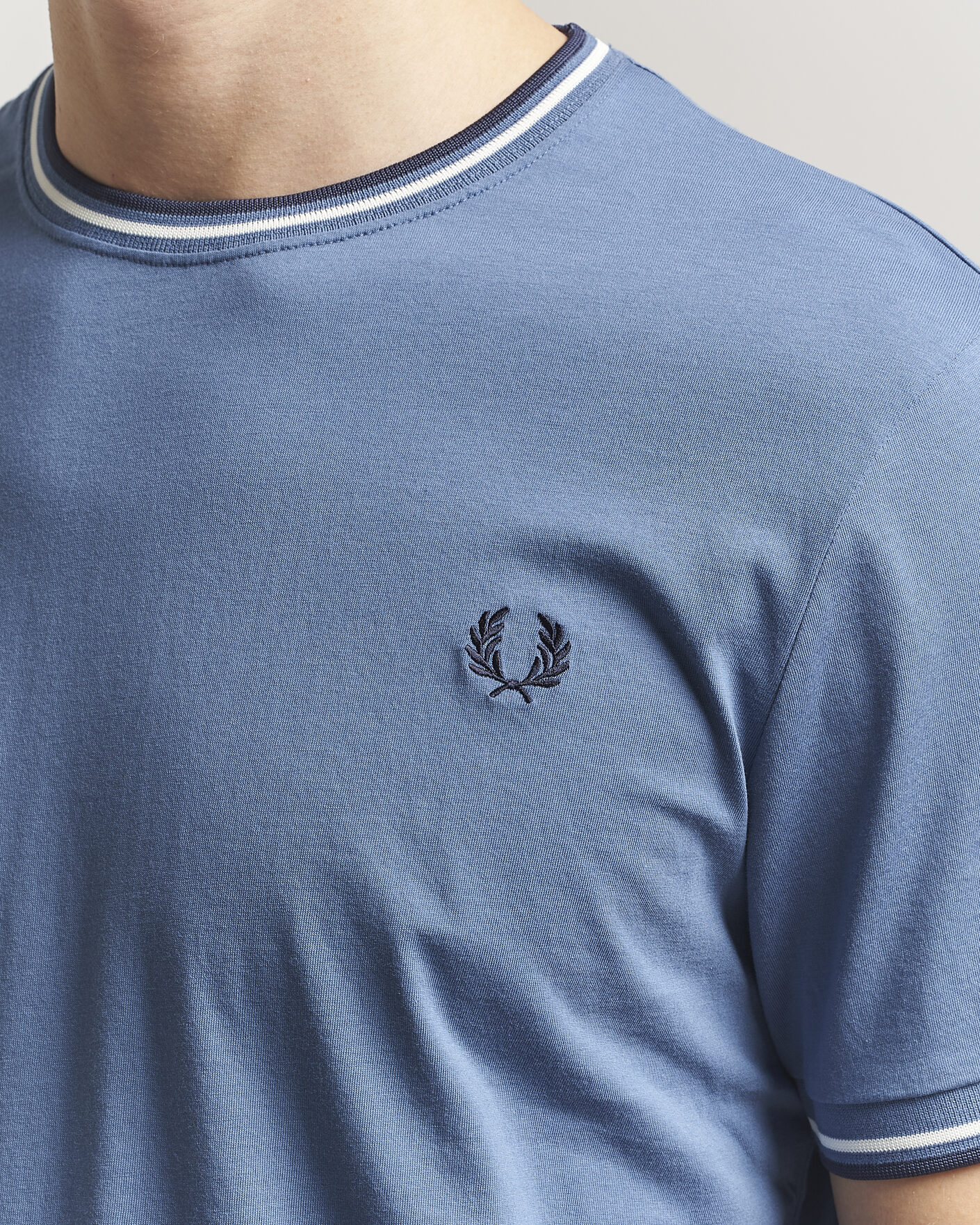 Herre | T-Shirts | Fred Perry | Twin Tipped T-Shirt Ace Blue