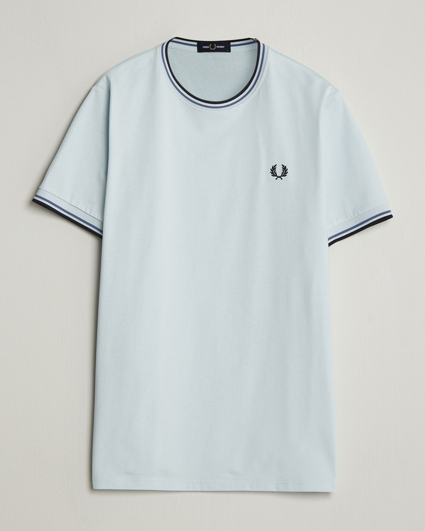 Herre | T-Shirts | Fred Perry | Twin Tipped T-Shirt Light Ice