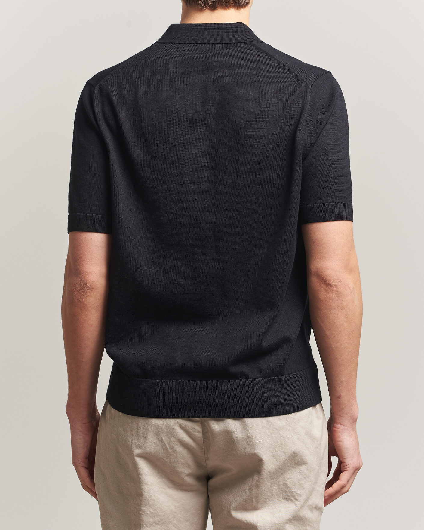 Herre | Pikéer | Fred Perry | Cotton Knitted Polo Black