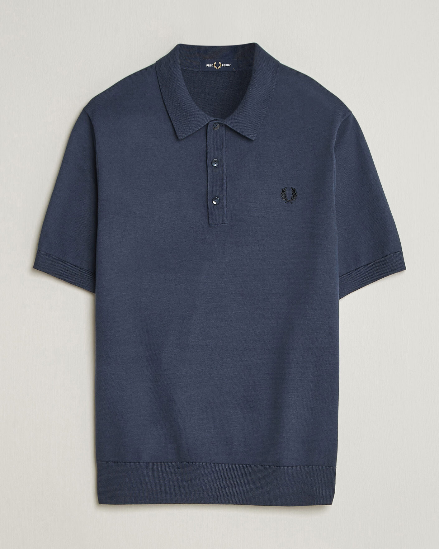 Herre | Pikéer | Fred Perry | Cotton Knitted Polo Dark Airforce