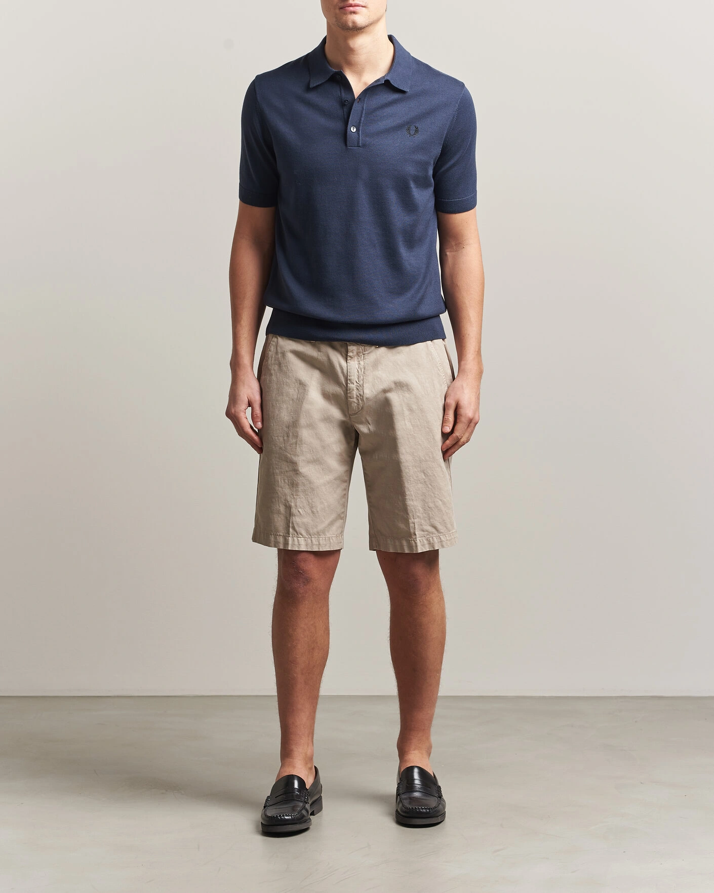 Herre | Pikéer | Fred Perry | Cotton Knitted Polo Dark Airforce