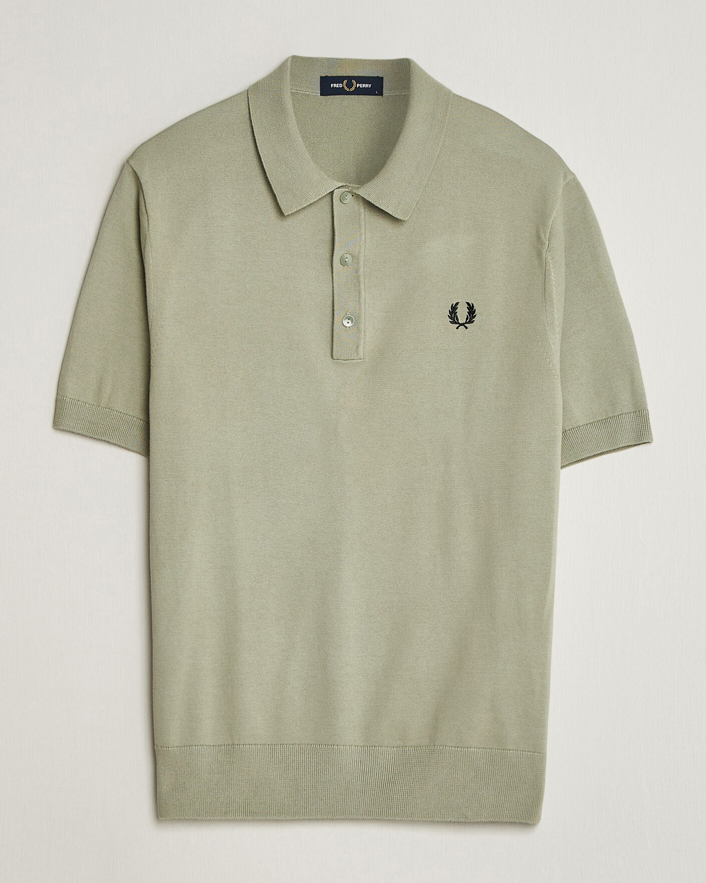 Herre | Pikéer | Fred Perry | Cotton Knitted Polo Seagrass Green