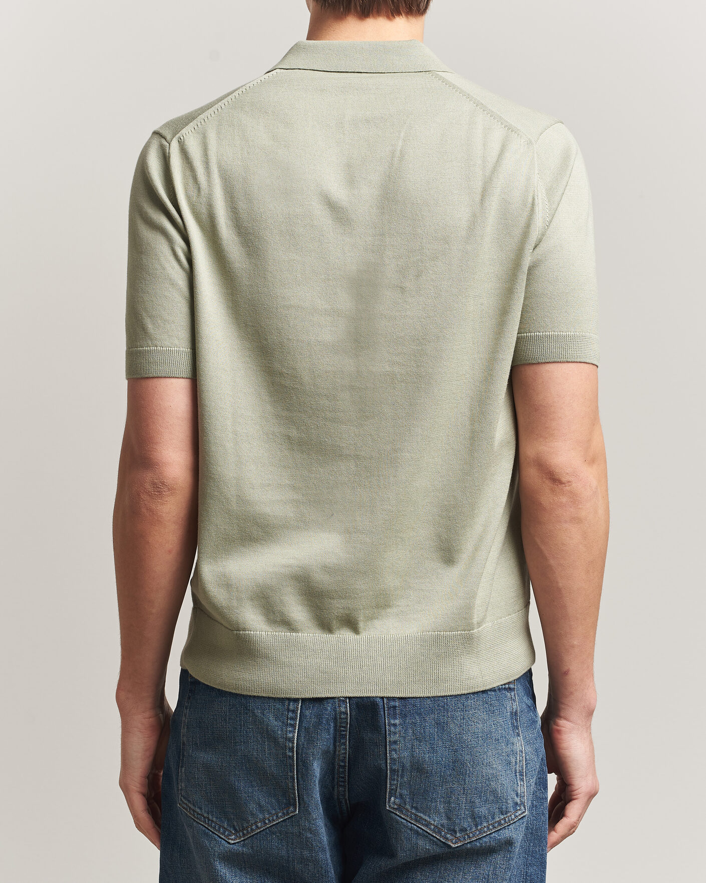 Herre | Pikéer | Fred Perry | Cotton Knitted Polo Seagrass Green