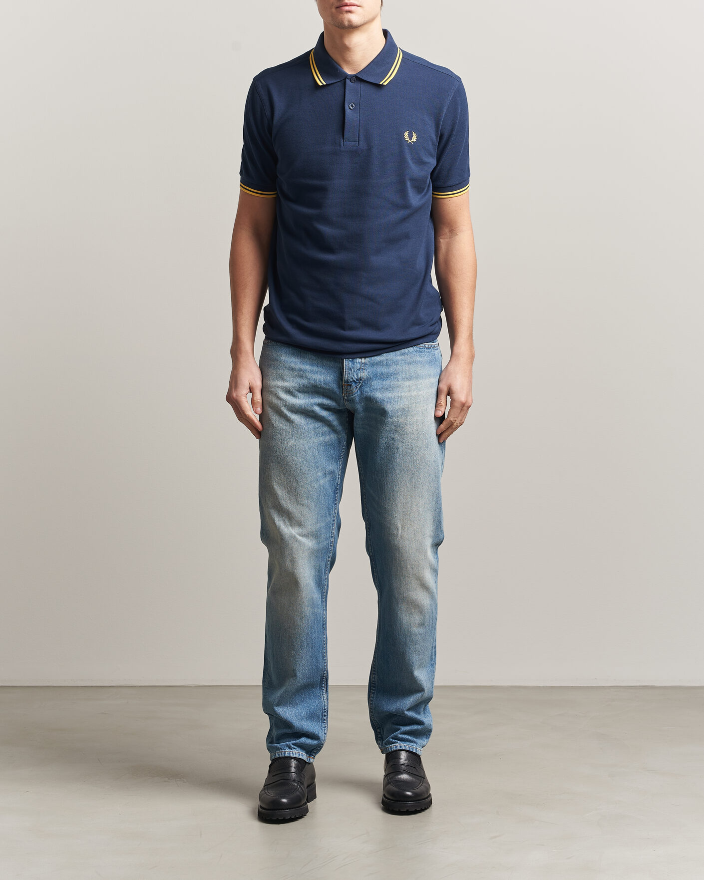 Herre | Pikéer | Fred Perry | Twin Tipped Polo Shirt Tennis Blue