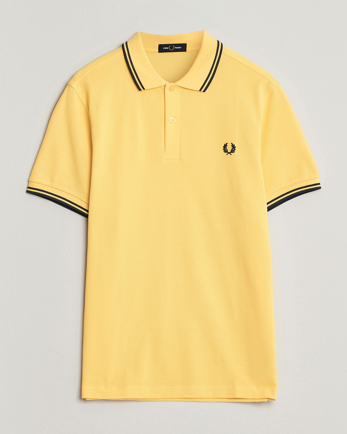 Herre | Pikéer | Fred Perry | Twin Tipped Polo Shirt Lemon Yellow