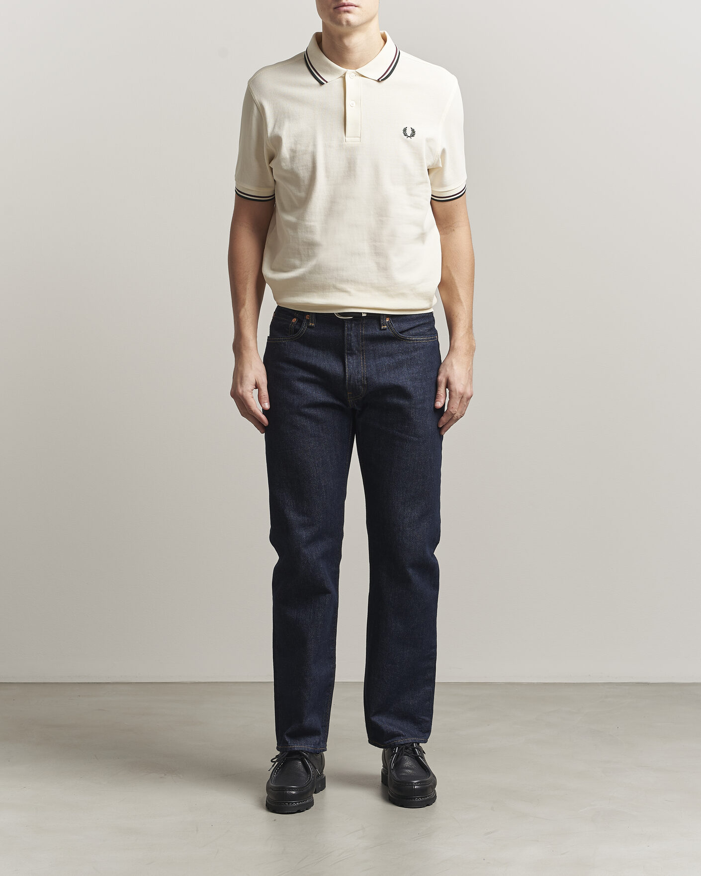 Herre | Pikéer | Fred Perry | Twin Tipped Polo Shirt Ecru