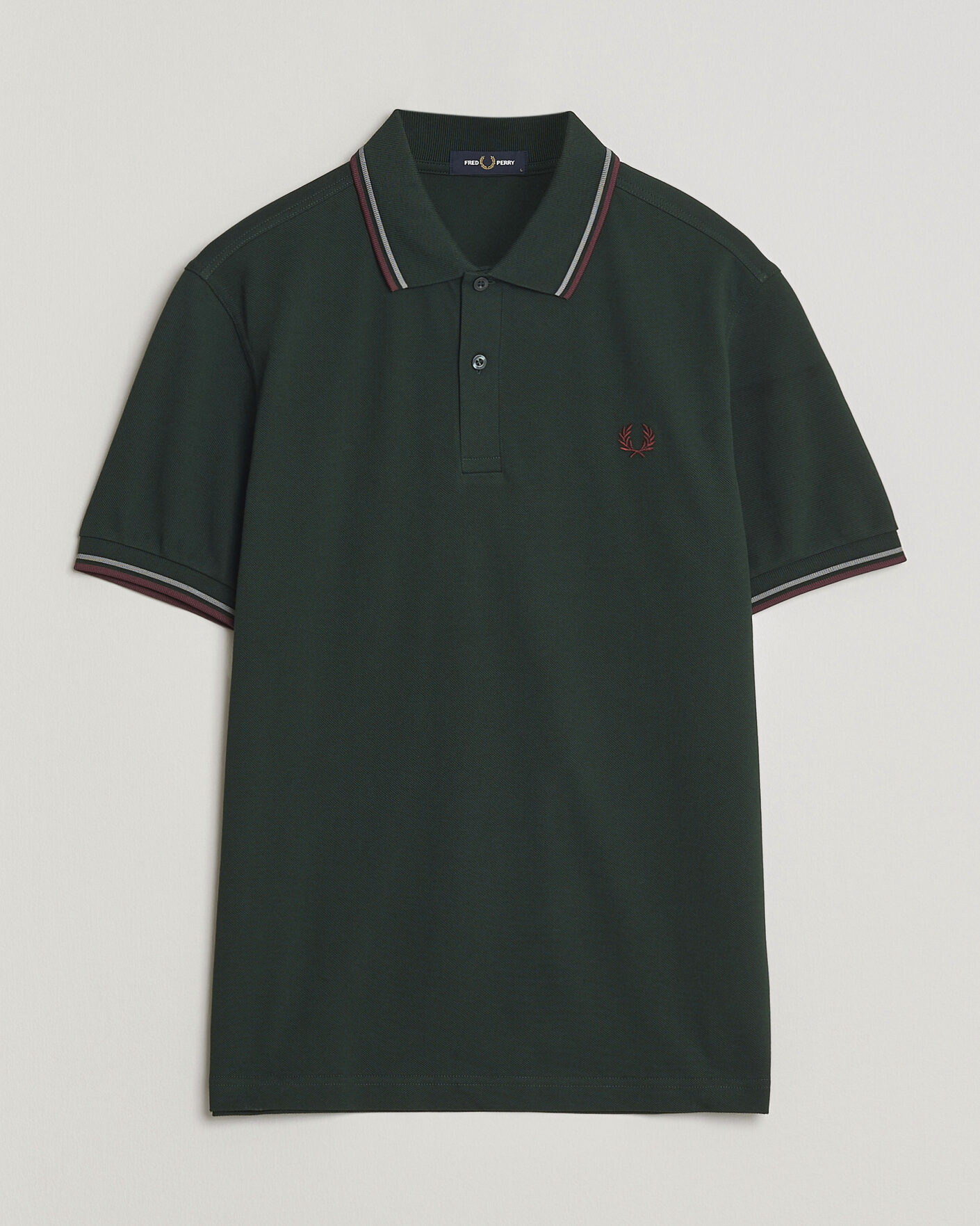Herre | Pikéer | Fred Perry | Twin Tipped Polo Shirt Grassroots Green