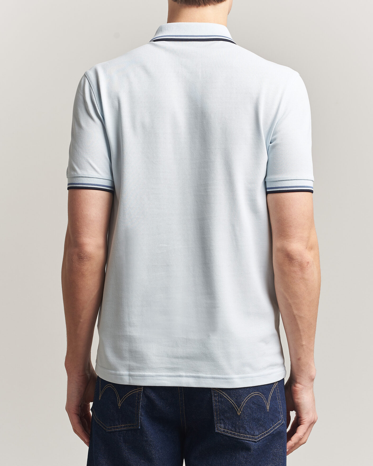 Herre | Pikéer | Fred Perry | Twin Tipped Polo Shirt Light Ice