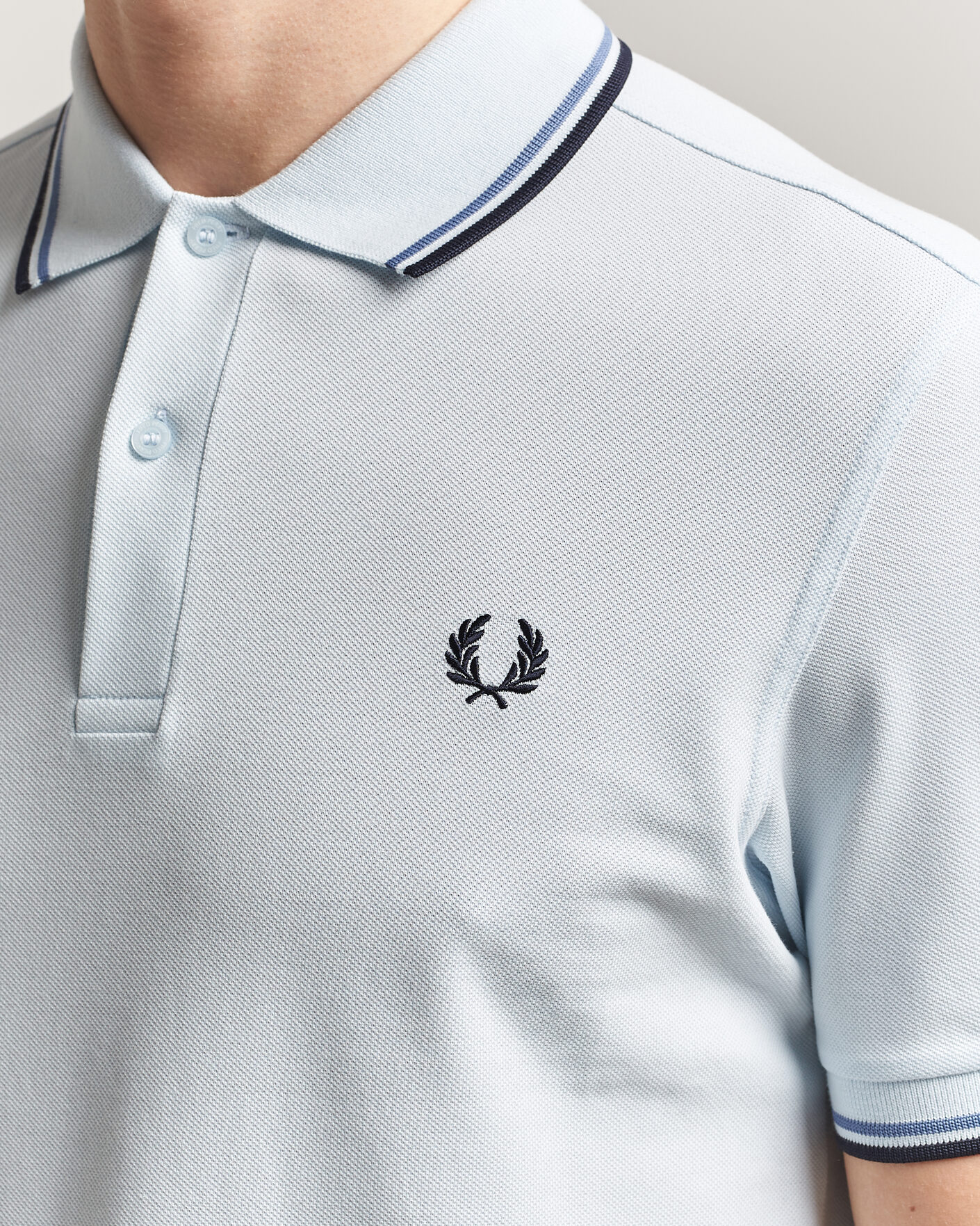 Herre | Pikéer | Fred Perry | Twin Tipped Polo Shirt Light Ice