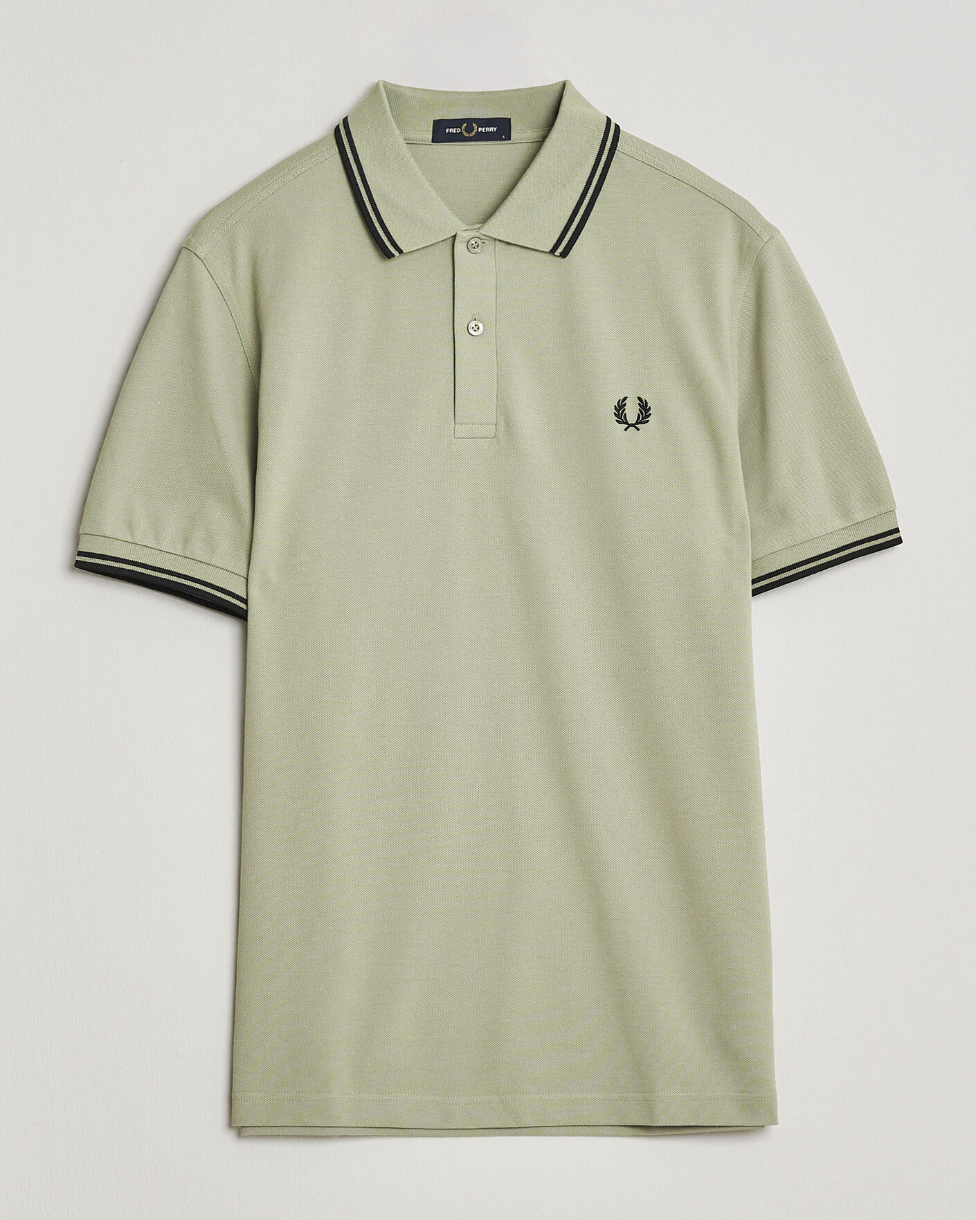 Herre | Pikéer | Fred Perry | Twin Tipped Polo Shirt Seagrass Green