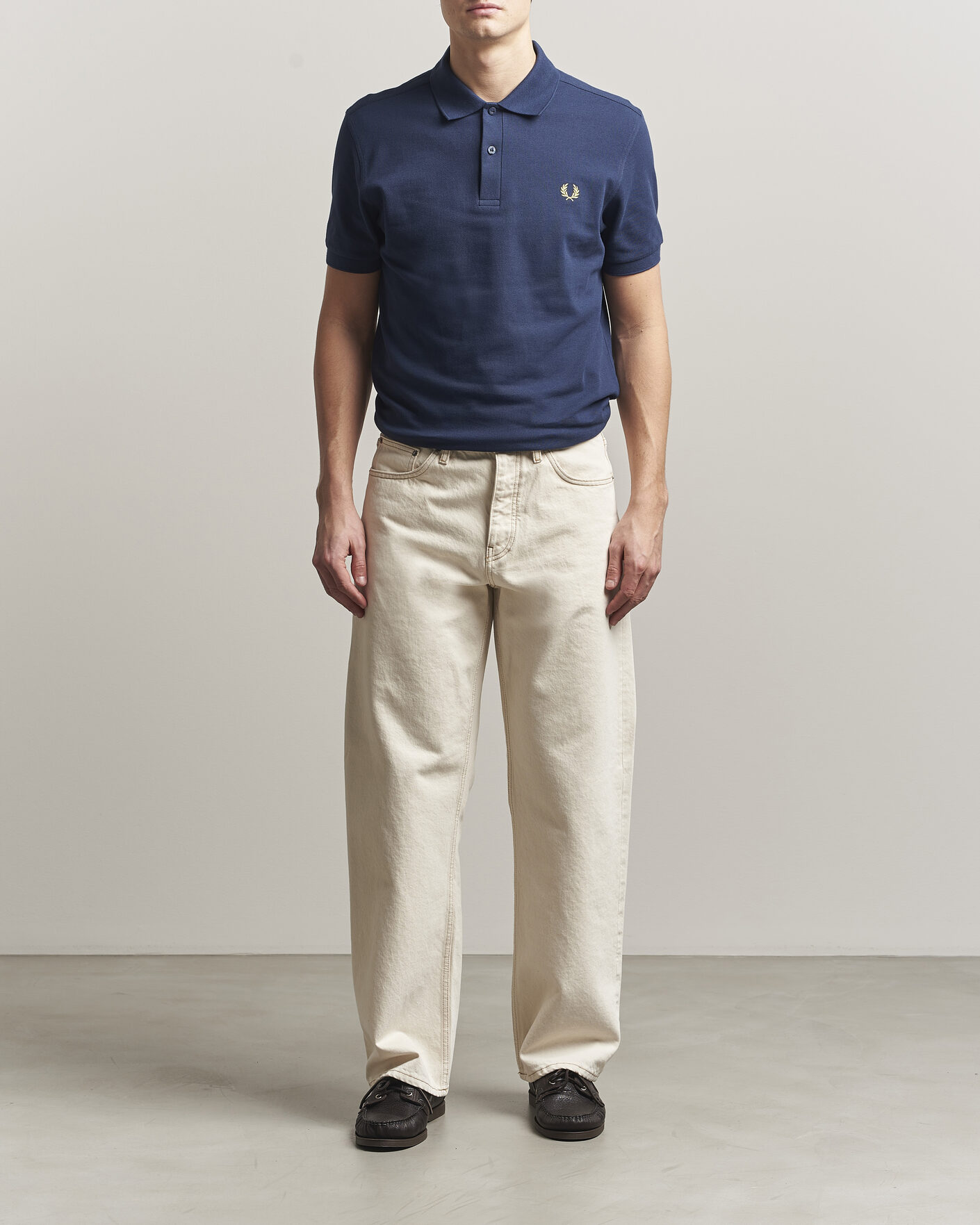 Herre | Pikéer | Fred Perry | Plain Polo Tennis Blue