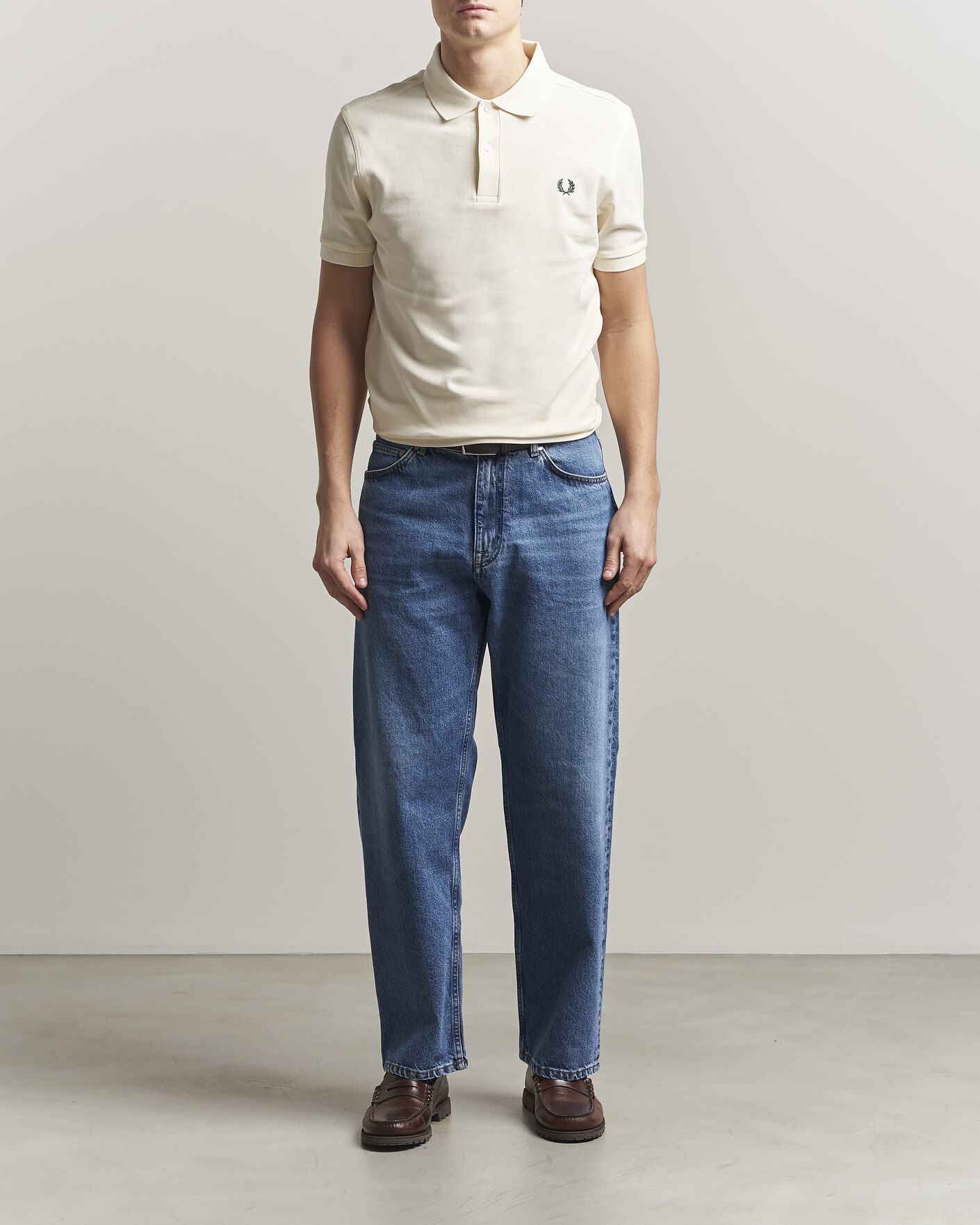 Herre | Pikéer | Fred Perry | Plain Polo Ecru