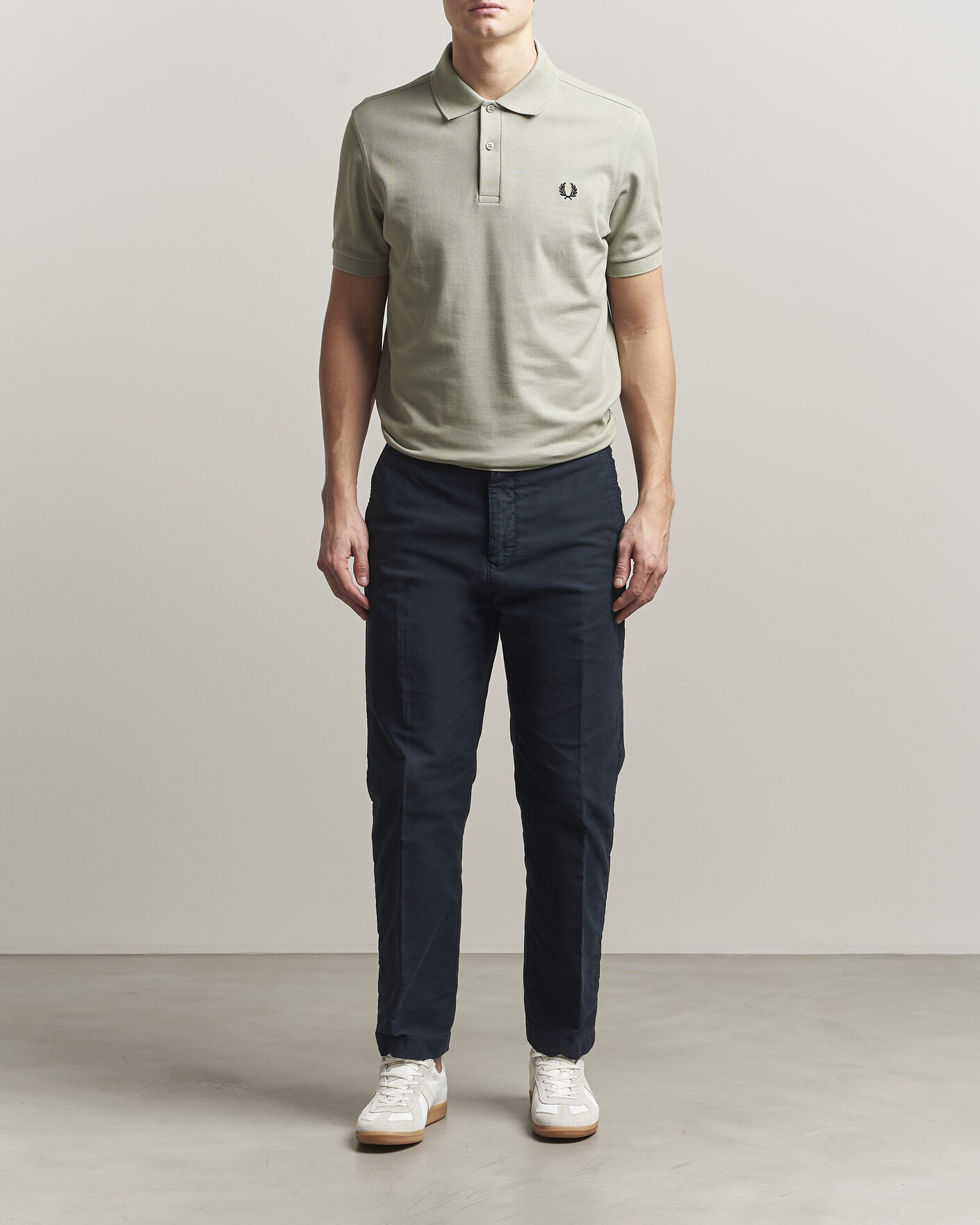 Herre | Pikéer | Fred Perry | Plain Polo Seagrass Green