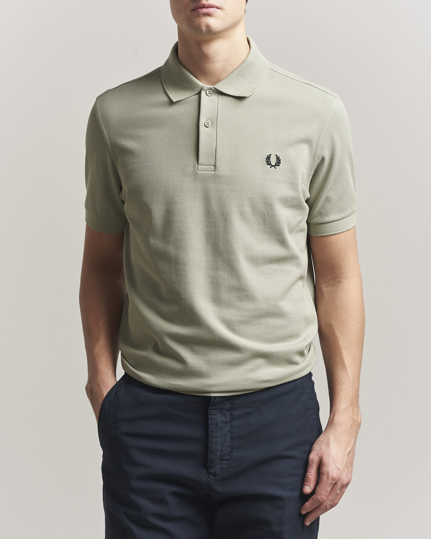 Herre | Pikéer | Fred Perry | Plain Polo Seagrass Green