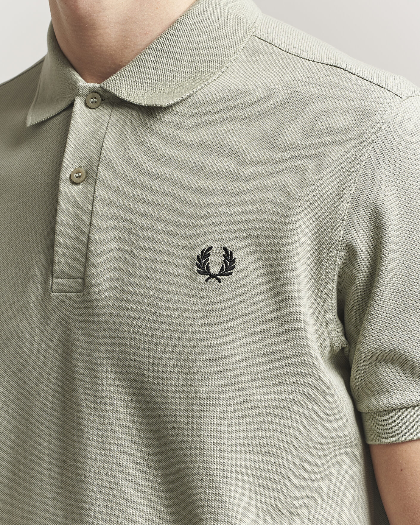 Herre | Pikéer | Fred Perry | Plain Polo Seagrass Green