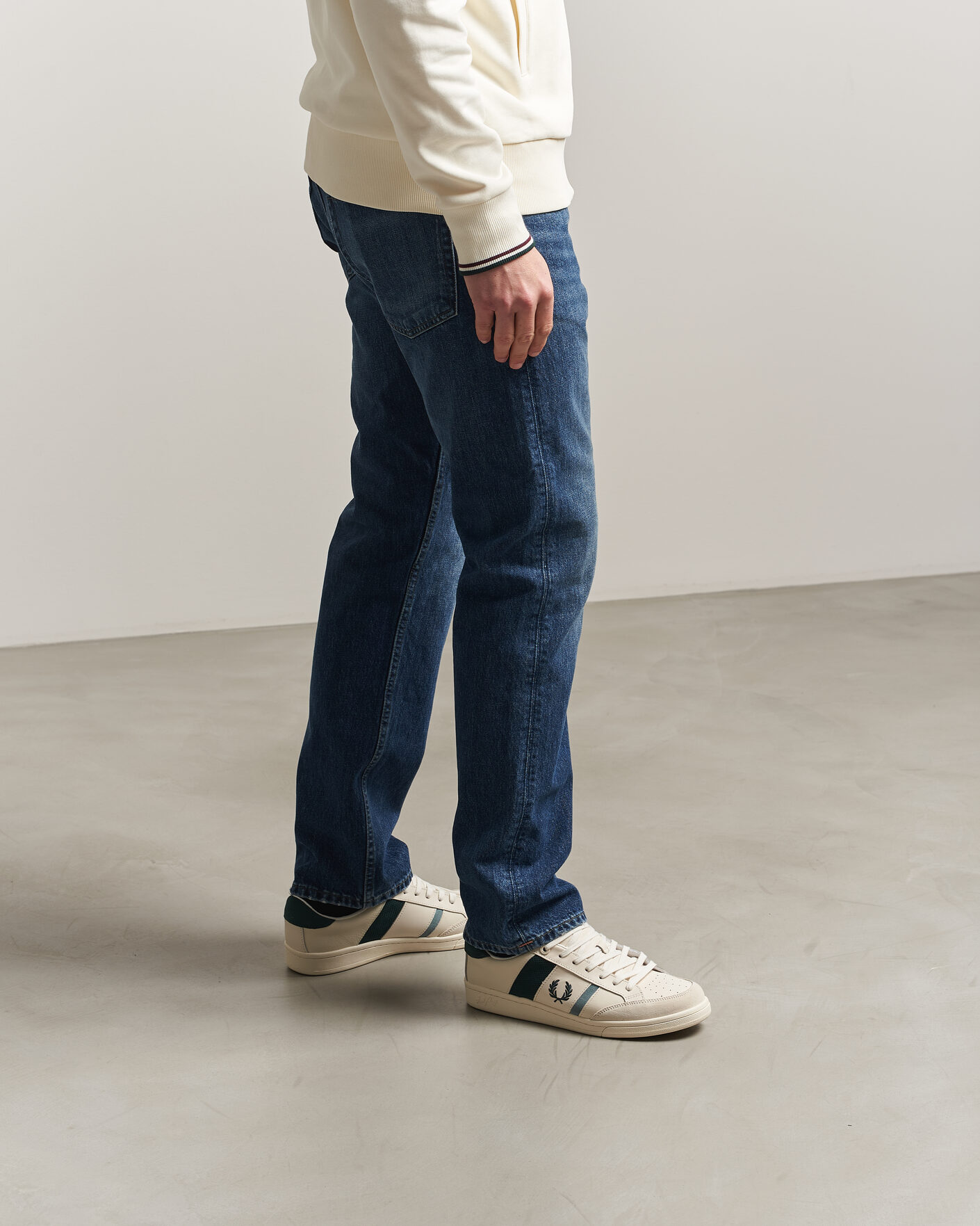 Herre | Sneakers | Fred Perry | B725 Leather/Suede Sneaker Ecru