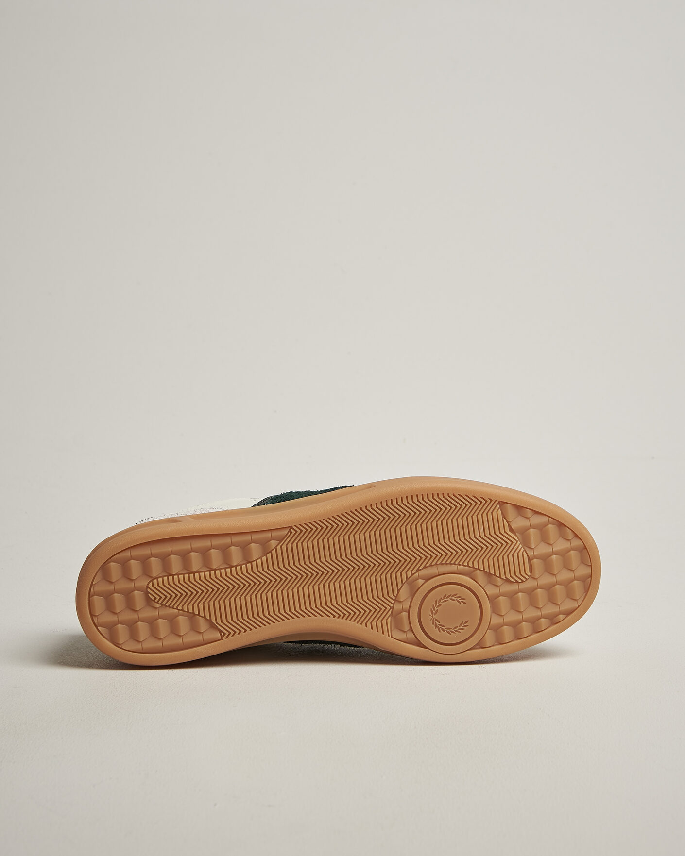 Herre | Sneakers | Fred Perry | B4 Leather/Suede Sneaker Light Ecru/Green