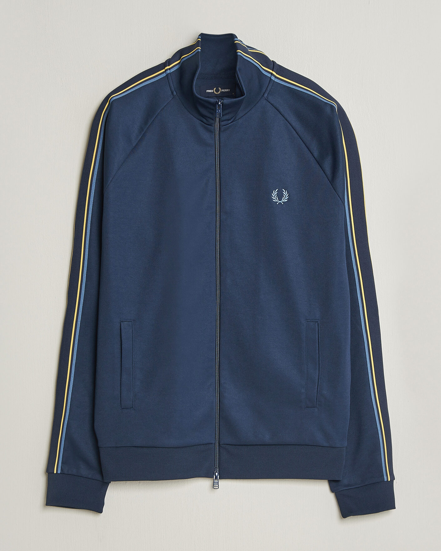 Herre | Gensere | Fred Perry | Tramline Taped Track Jacket Tennis Blue