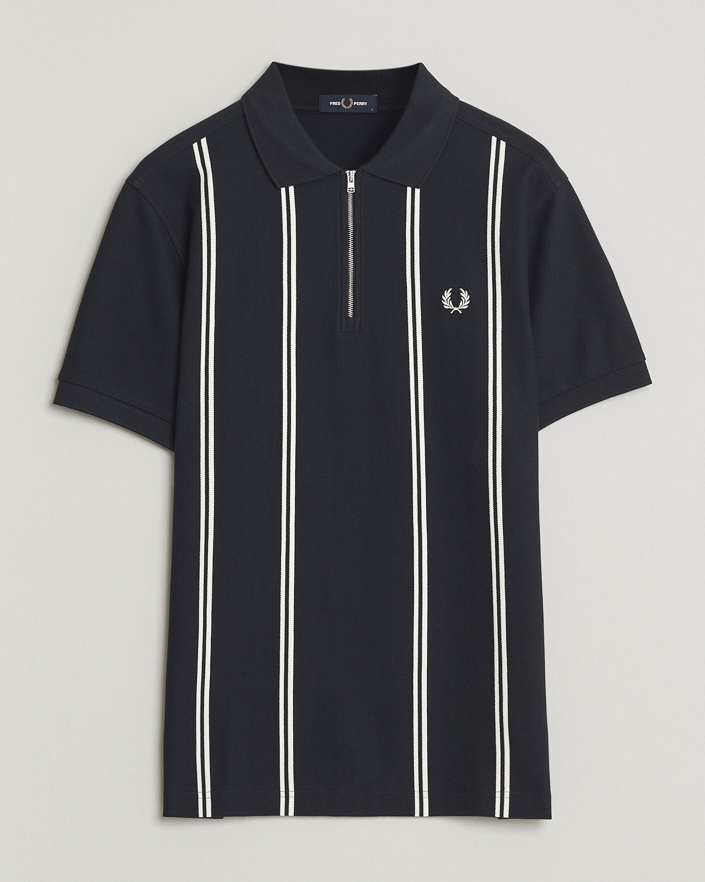 Herre | Pikéer | Fred Perry | Vertical Striped Polo Navy