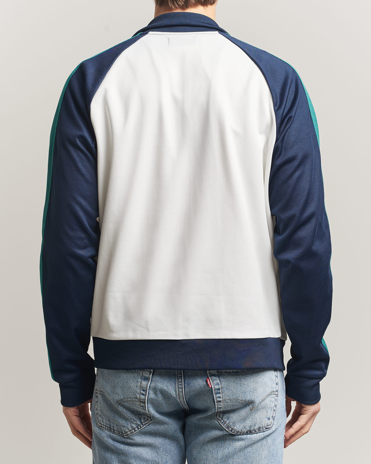 Herre | Gensere | Fred Perry | Contrast Sleeve Track Jacket Snow White