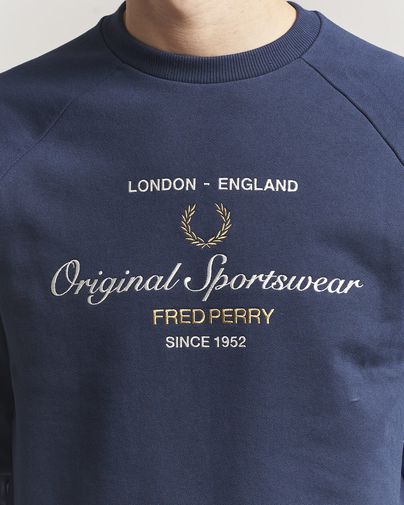 Herre | Gensere | Fred Perry | Original Sportswear Sweatshirt Tennis Blue