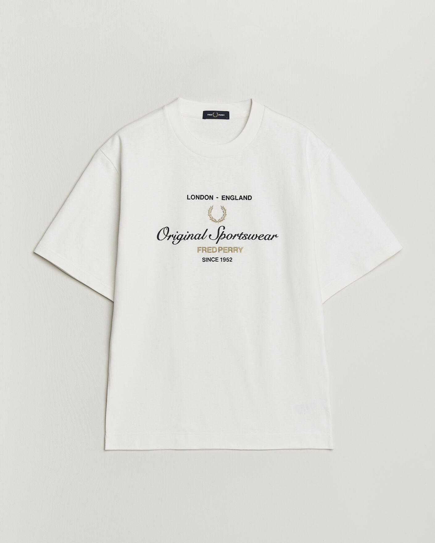 Herre | T-Shirts | Fred Perry | Original Sportswear T-Shirt Snow White