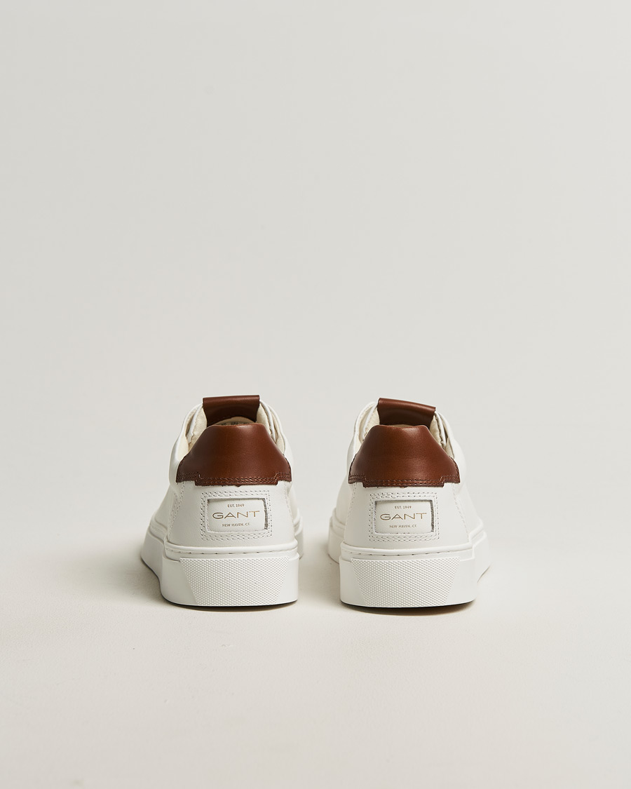 Herre | Sneakers | GANT | Mc Julien Leather Sneaker White/Dark Tan