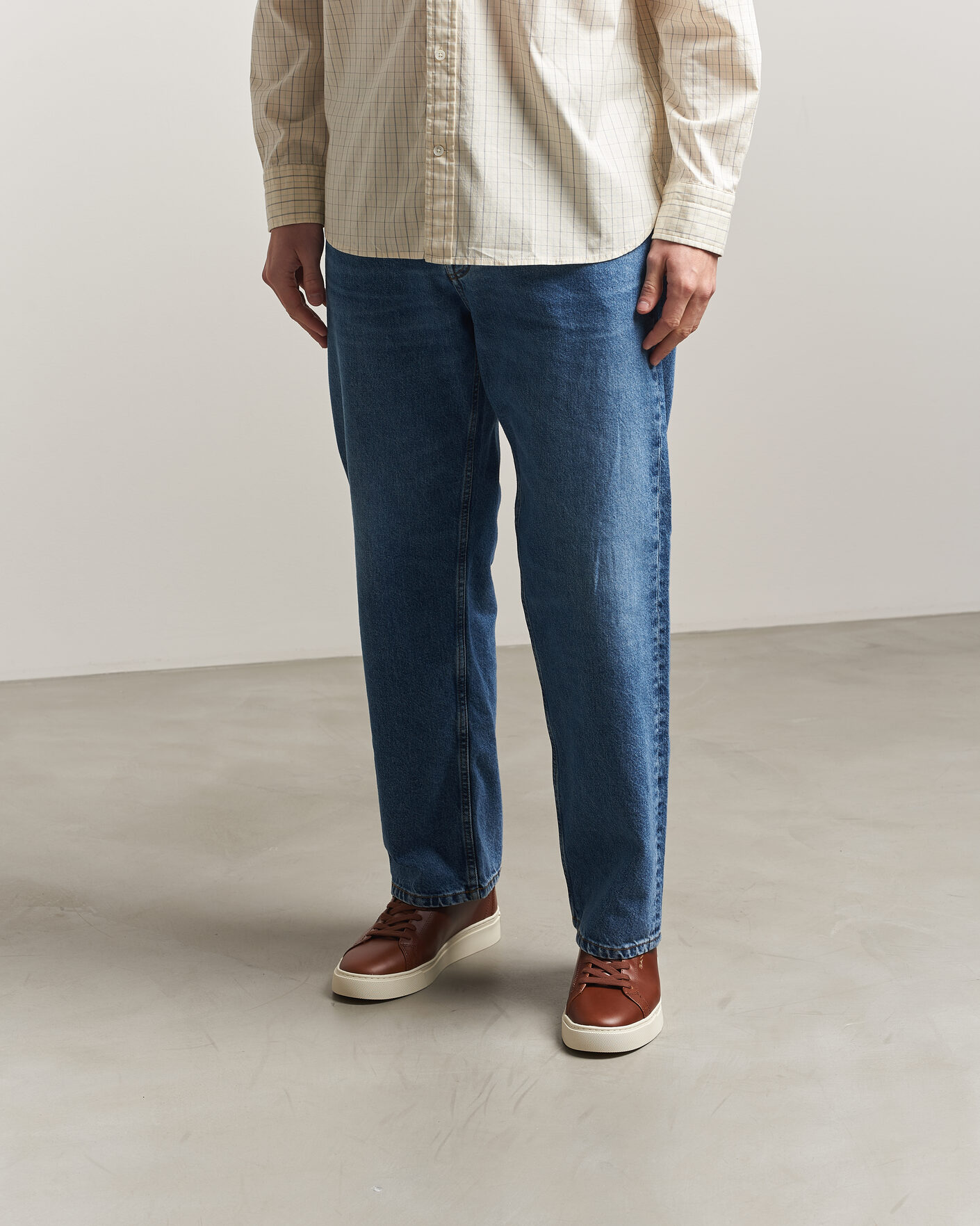 Herre | Sneakers | GANT | Mc Julien Leather Sneaker Dark Tan