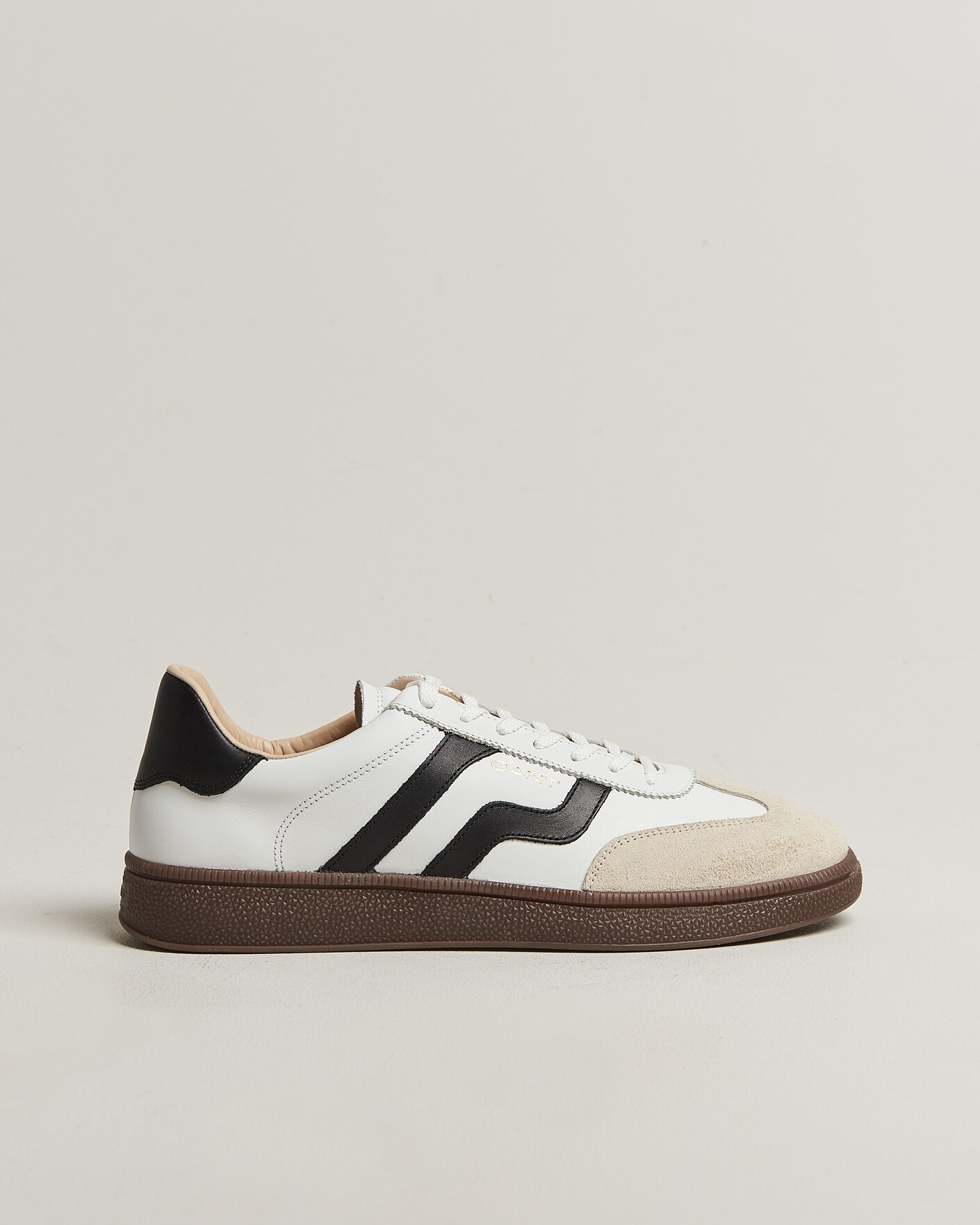 Herre | Sneakers | Gant | Cuzmo Leather/Suede Sneaker White/Black