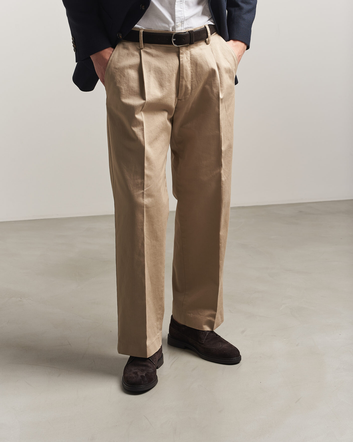 Herre | Brogues | GANT | Bidford Suede Brouge Dark Brown