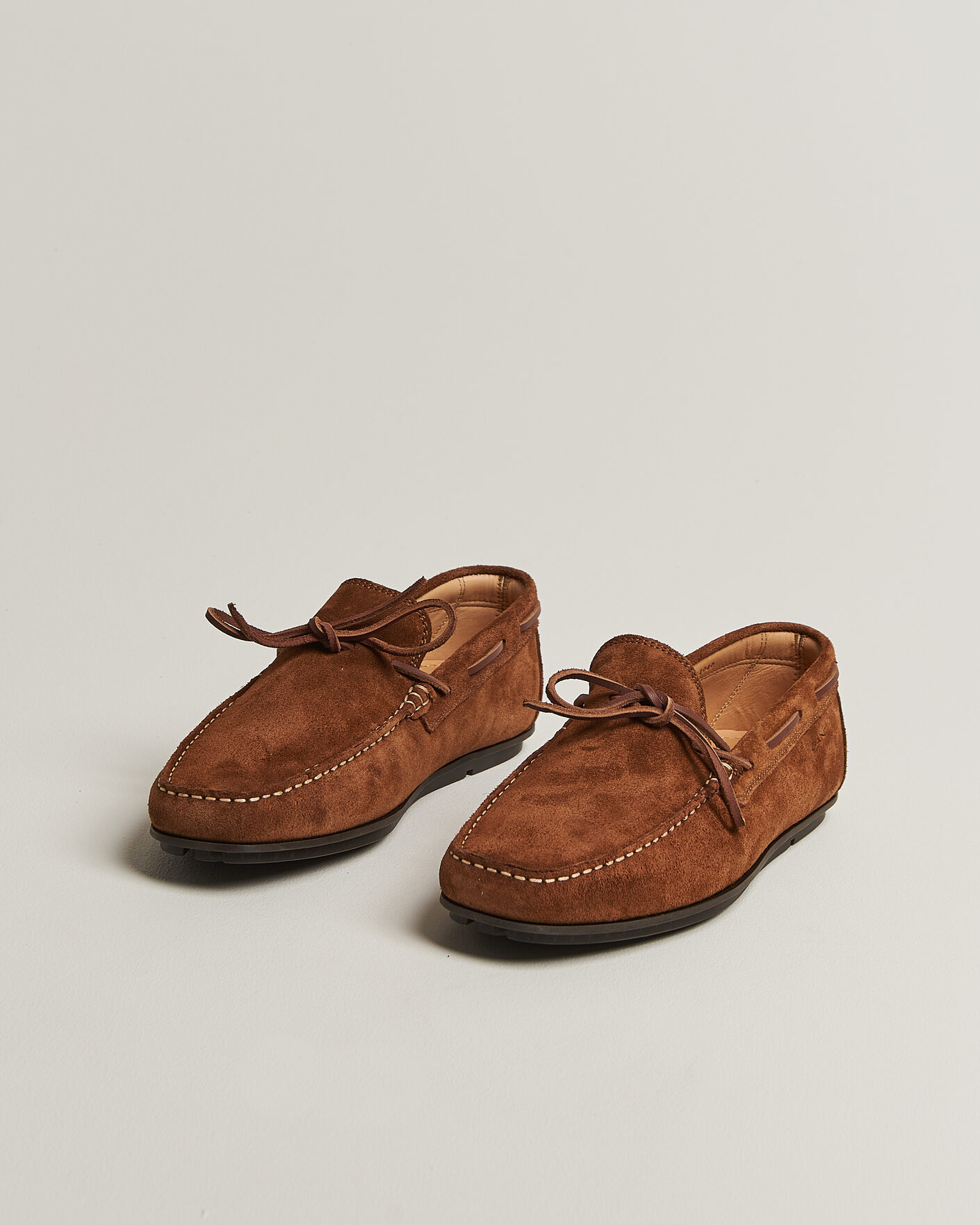 Herre | Bilsko | Gant | Wilmon Laced Suede Car Shoe Cognac