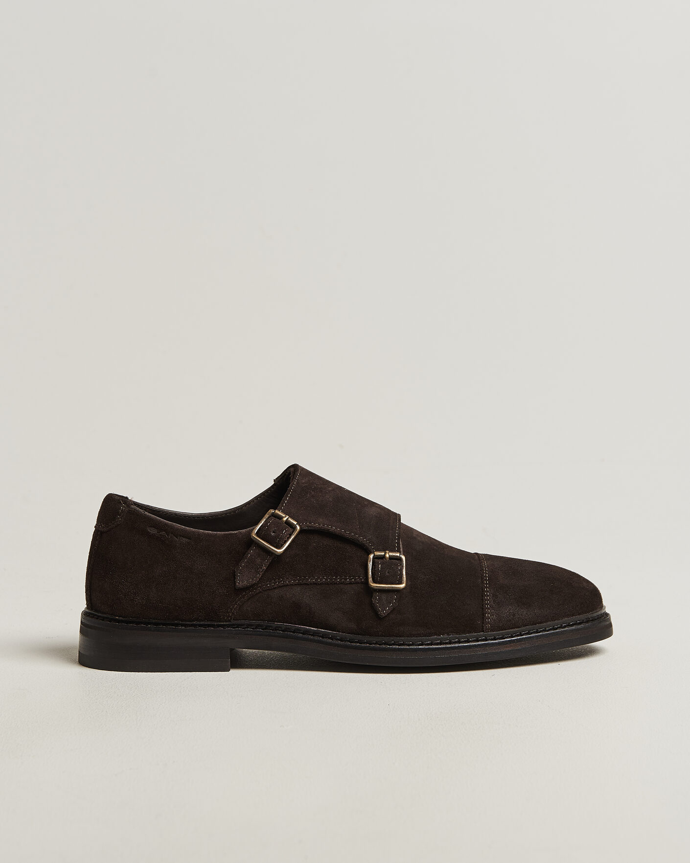 Herre | Munkesko | Gant | Bidford Suede Double Monkstrap Dark Brown