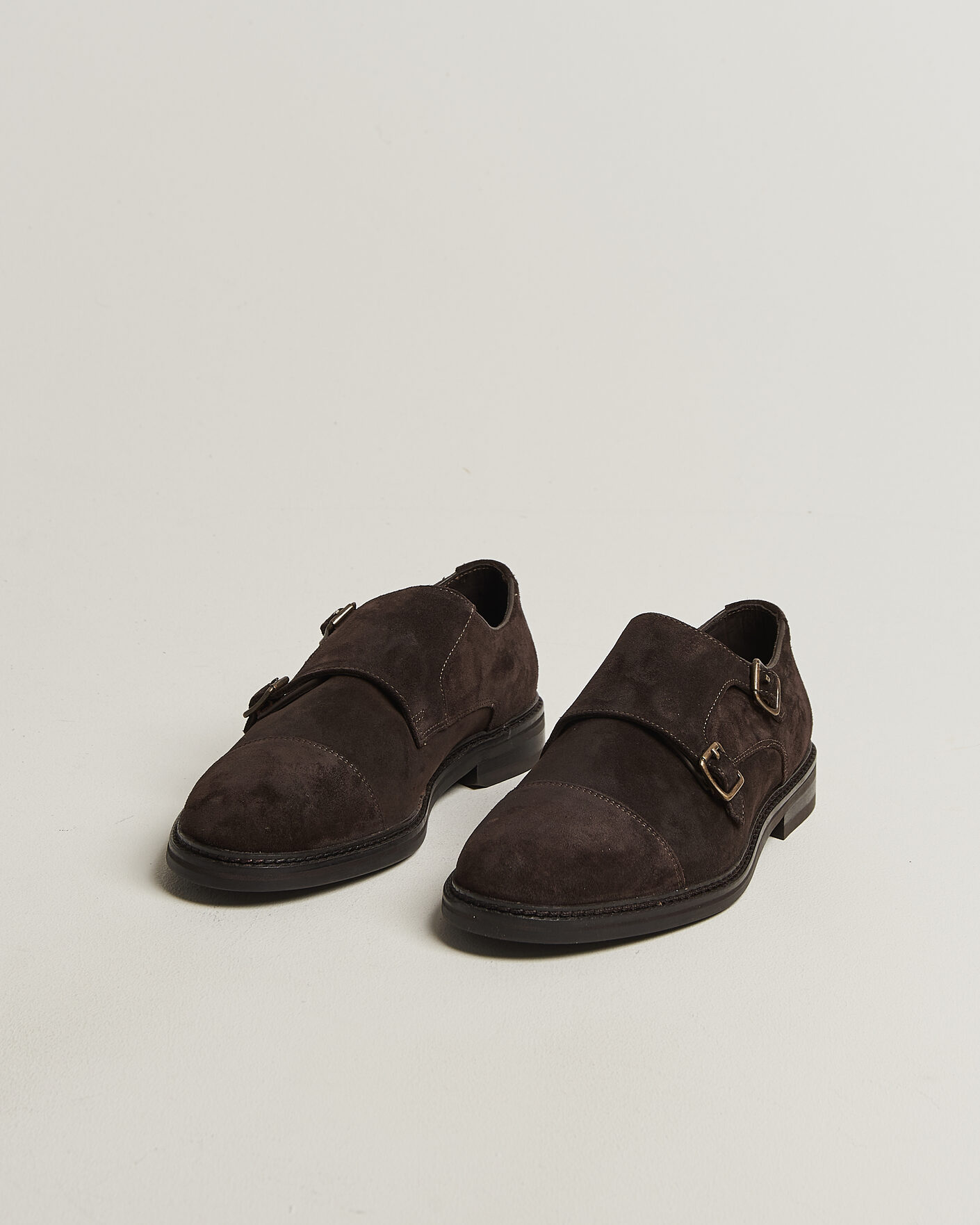 Herre | Munkesko | Gant | Bidford Suede Double Monkstrap Dark Brown