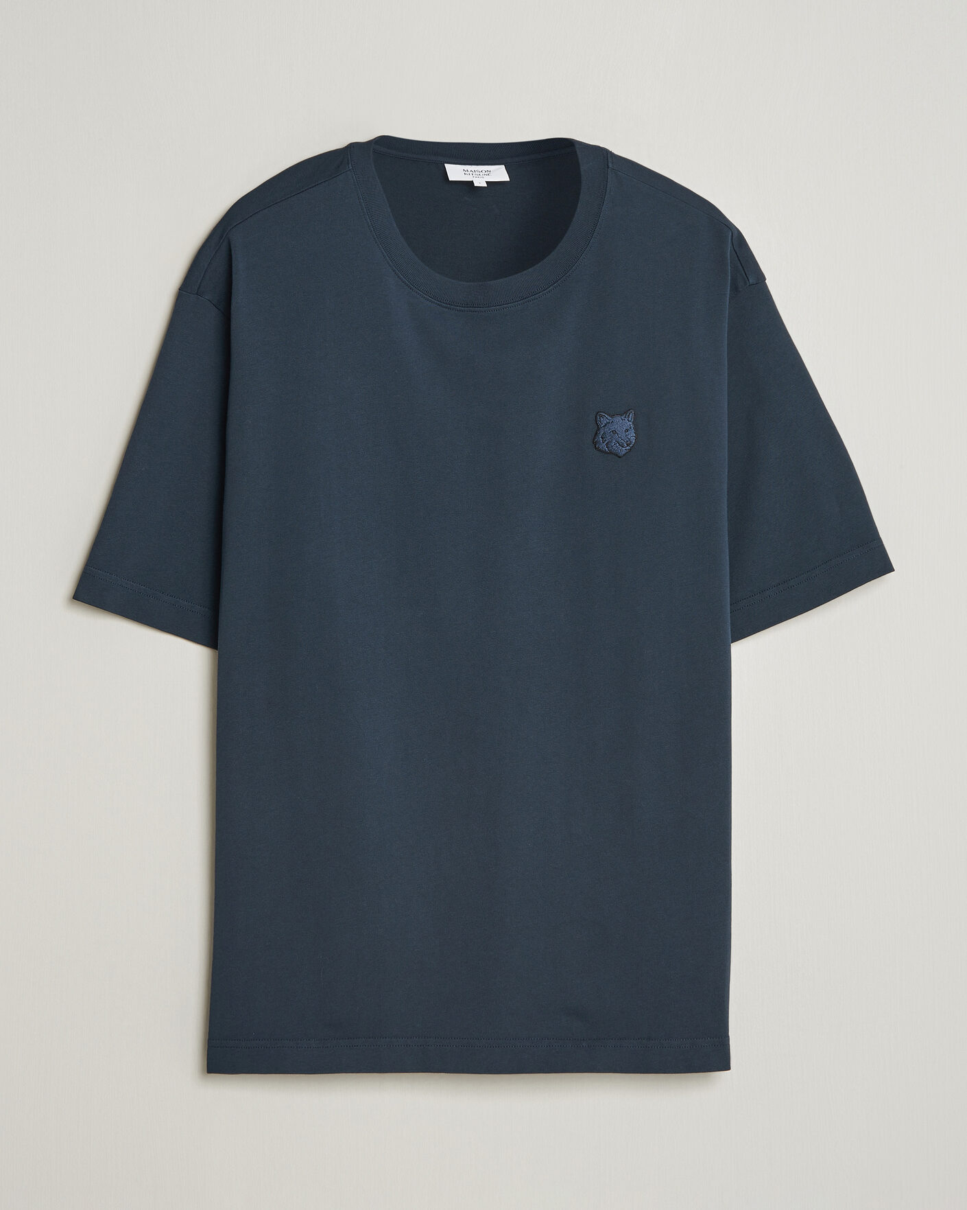 Herre | T-Shirts | Maison Kitsuné | Tonal Fox Head T-Shirt Navy