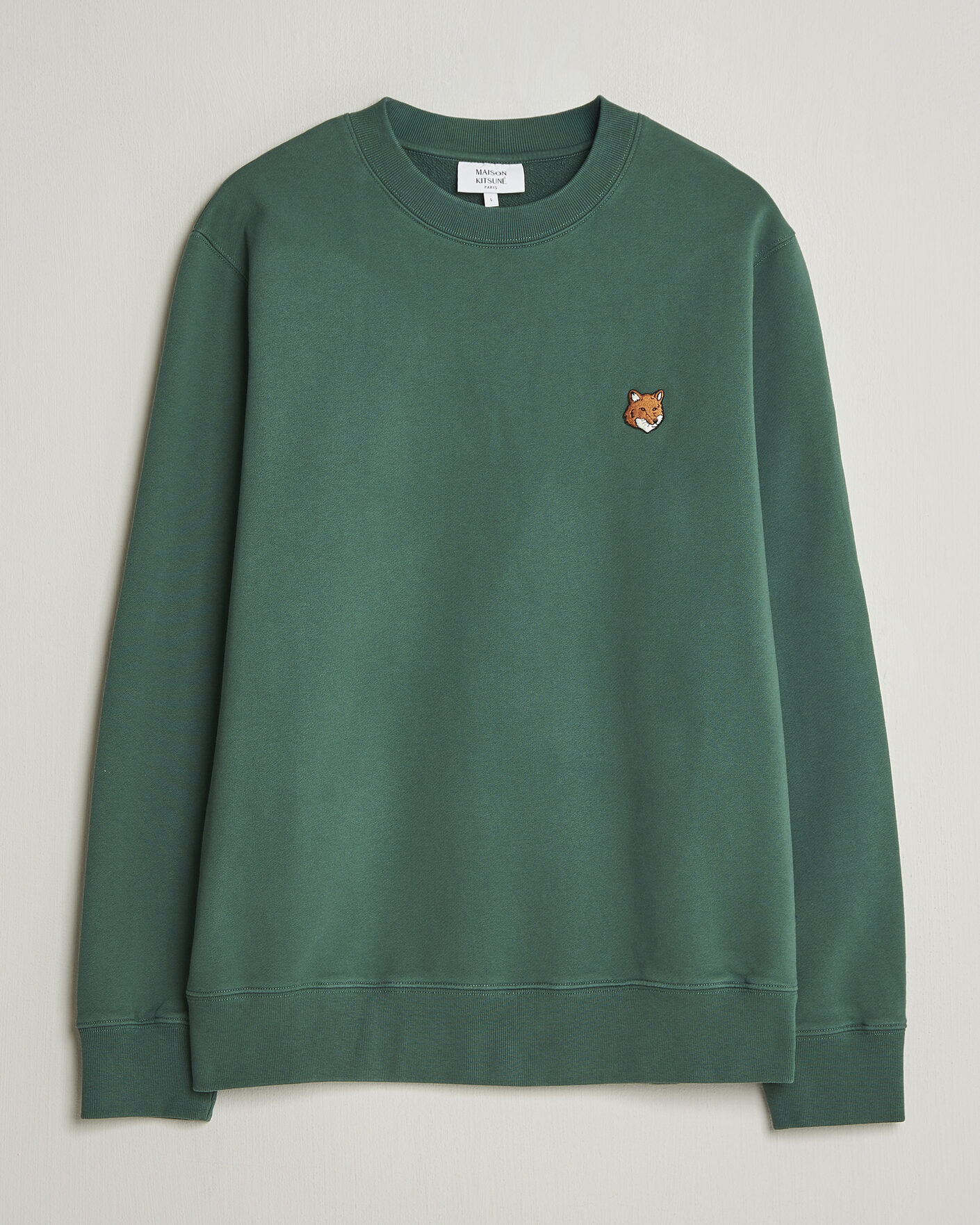 Herre | Gensere | Maison Kitsuné | Fox Head Sweatshirt Bottle Green