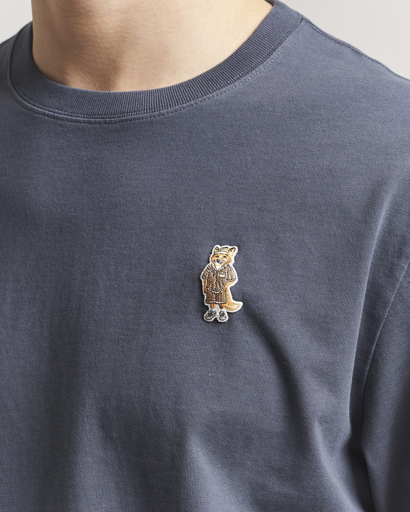 Herre | T-Shirts | Maison Kitsuné | Dressed Fox T-Shirt Shadow Blue