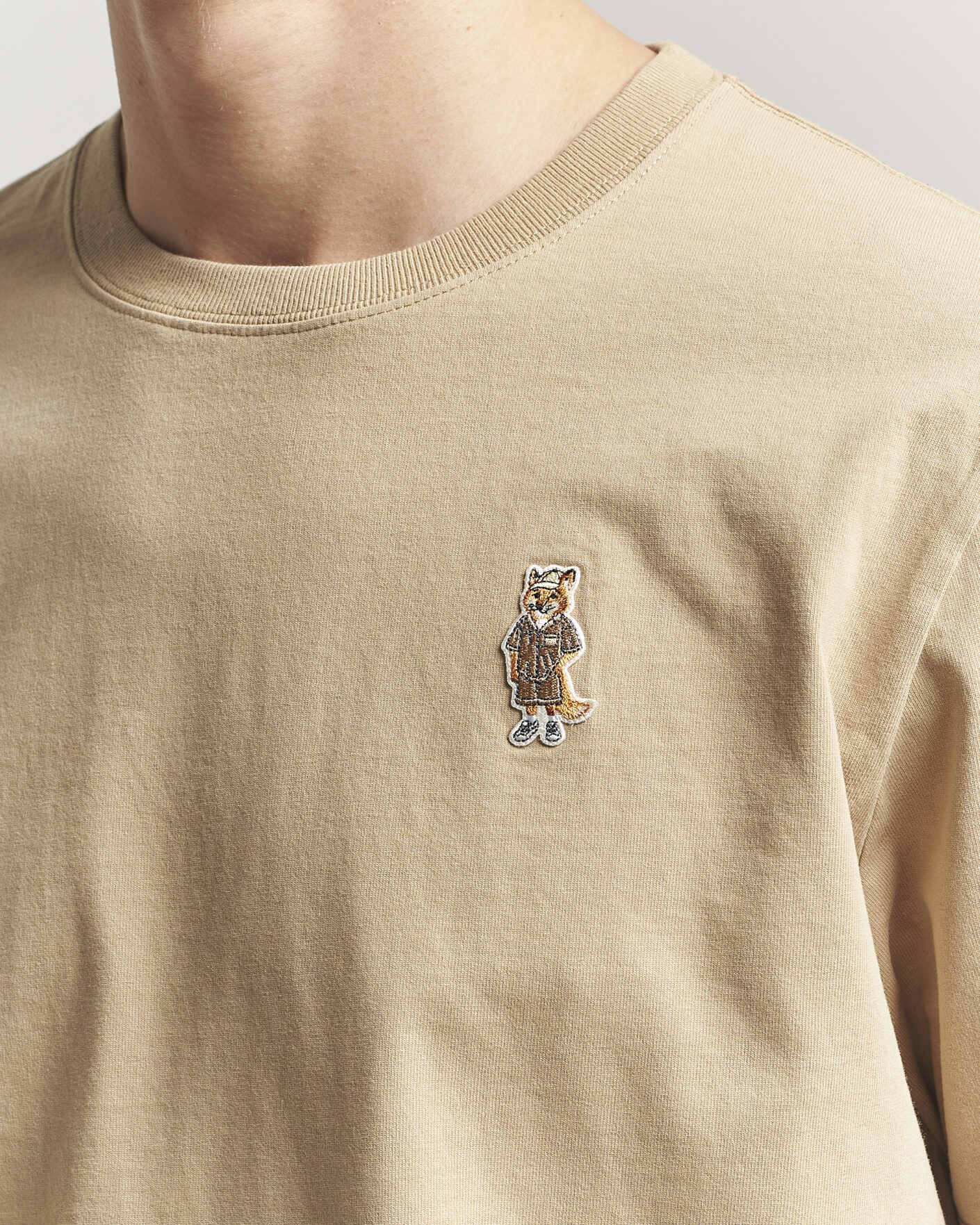 Herre | T-Shirts | Maison Kitsuné | Dressed Fox T-Shirt Roasted Almond