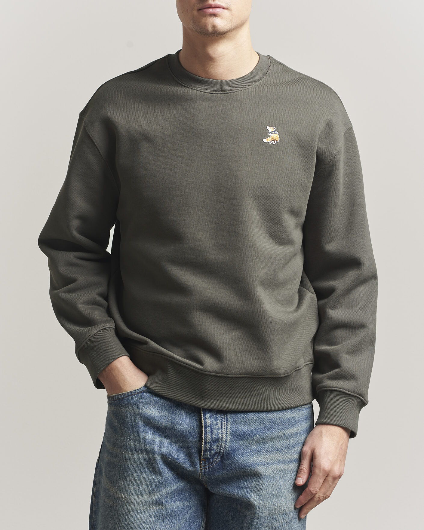 Herre | Gensere | Maison Kitsuné | Dreaming Fox Sweatshirt Beluga