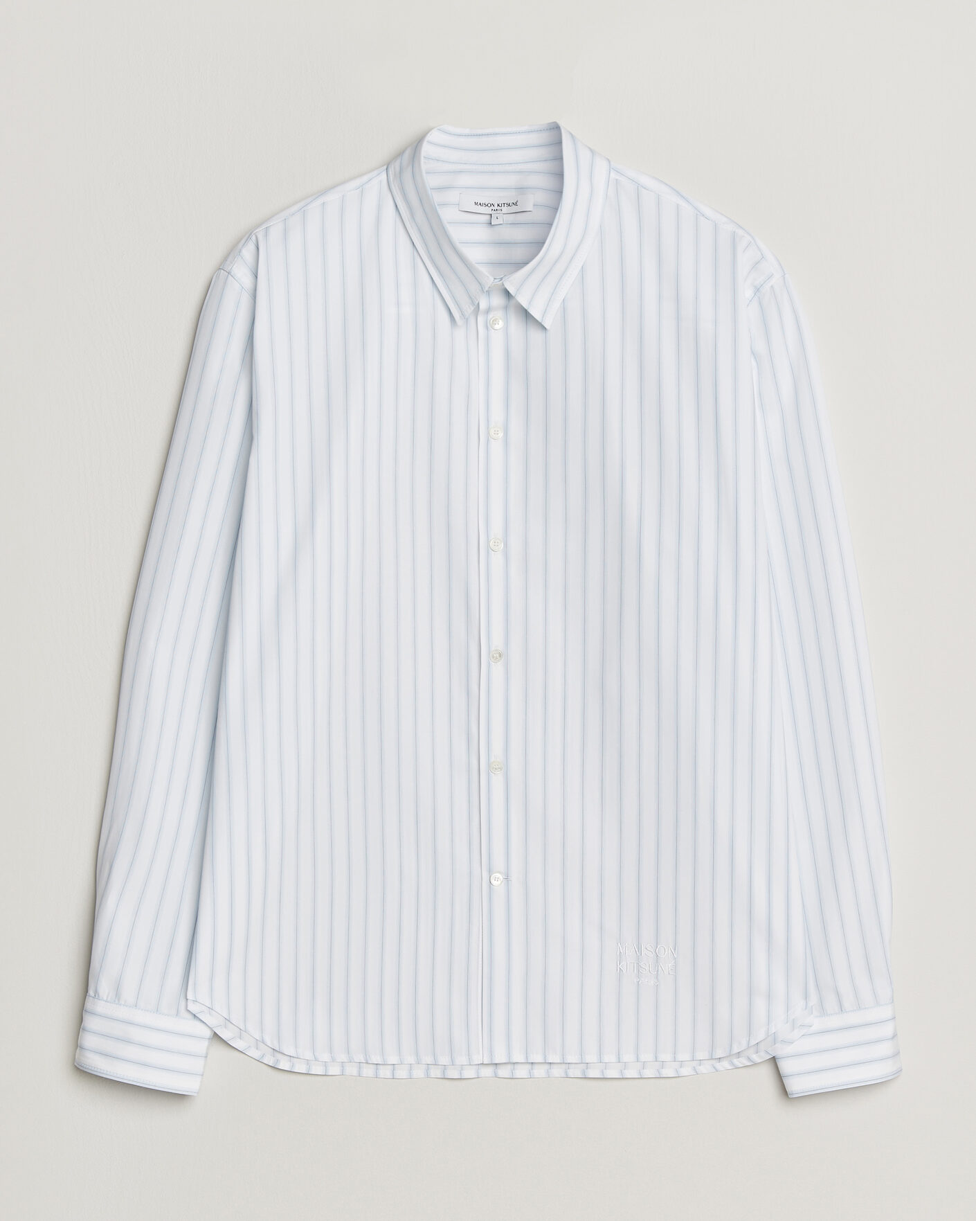 Herre | Skjorter | Maison Kitsuné | Casual Striped Shirt Blue/White