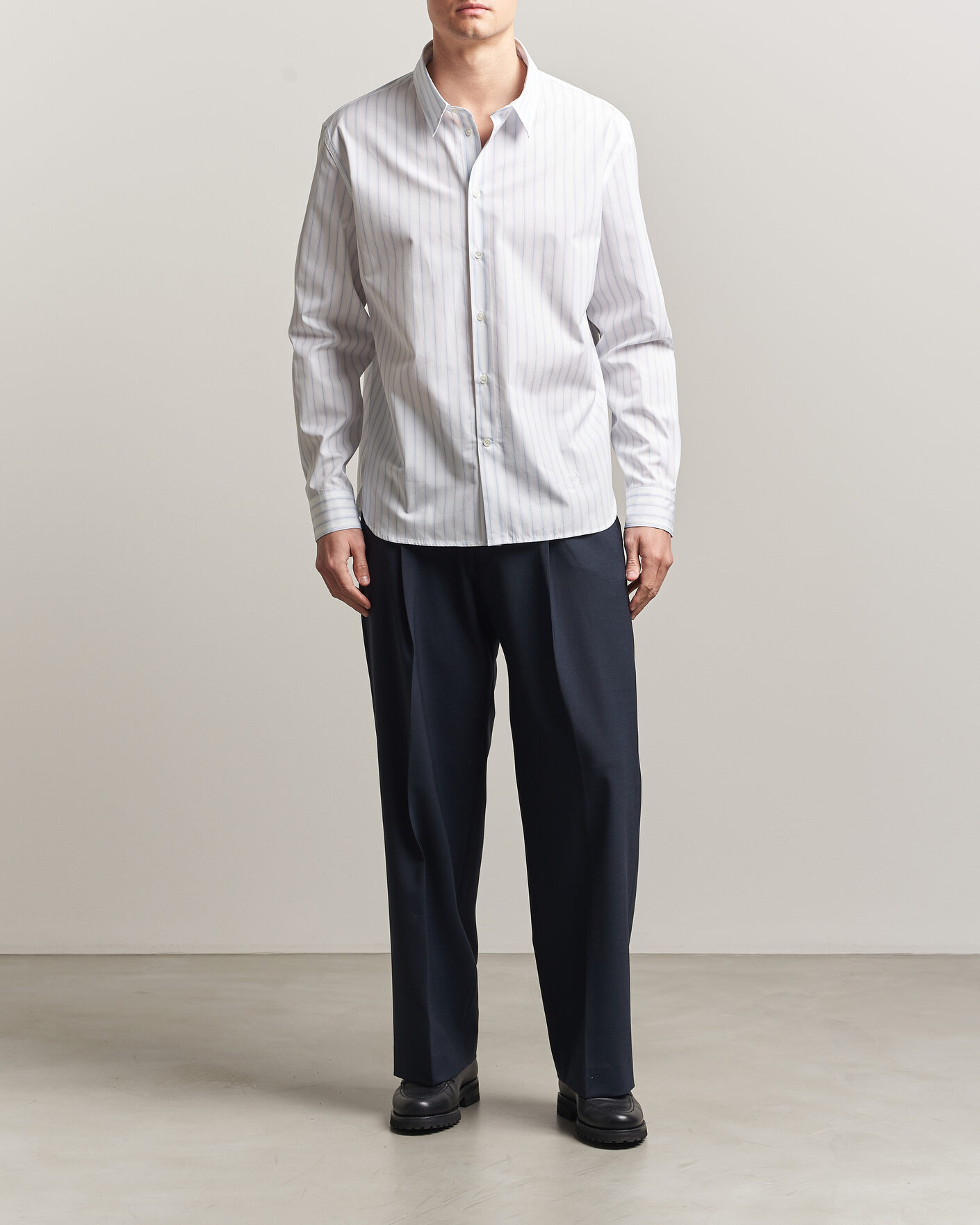 Herre | Skjorter | Maison Kitsuné | Casual Striped Shirt Blue/White