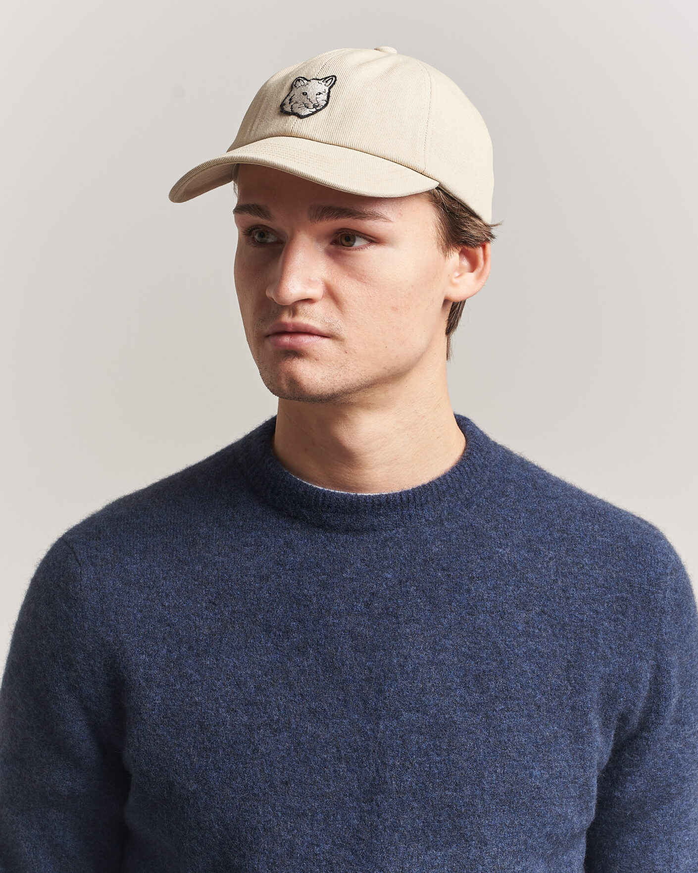 Herre | Hatter og capser | Maison Kitsuné | Tonal Fox Head Cap Tea Leaf