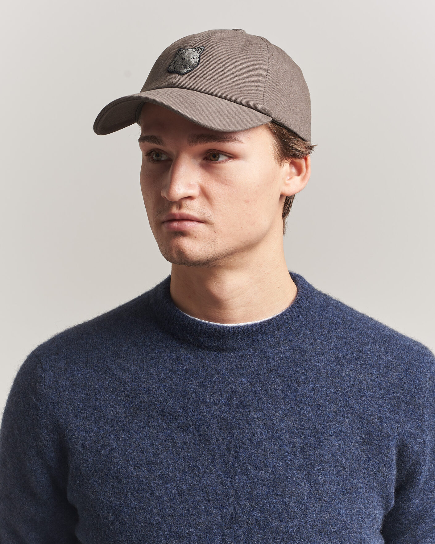 Herre | Hatter og capser | Maison Kitsuné | Tonal Fox Head Cap Beluga