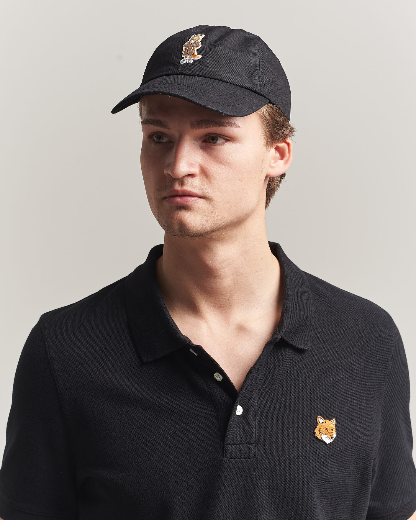 Herre | Hatter og capser | Maison Kitsuné | Dressed Fox Cap Black
