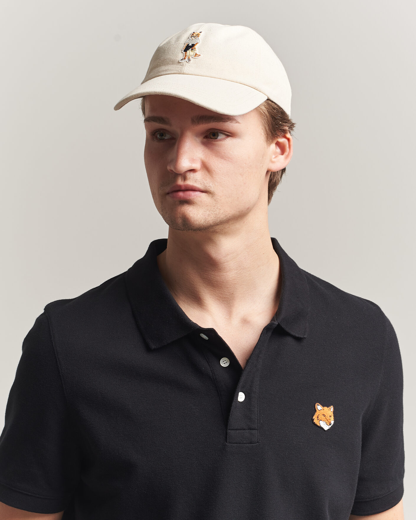 Herre | Hatter og capser | Maison Kitsuné | Dressed Fox Cap Noble Beige