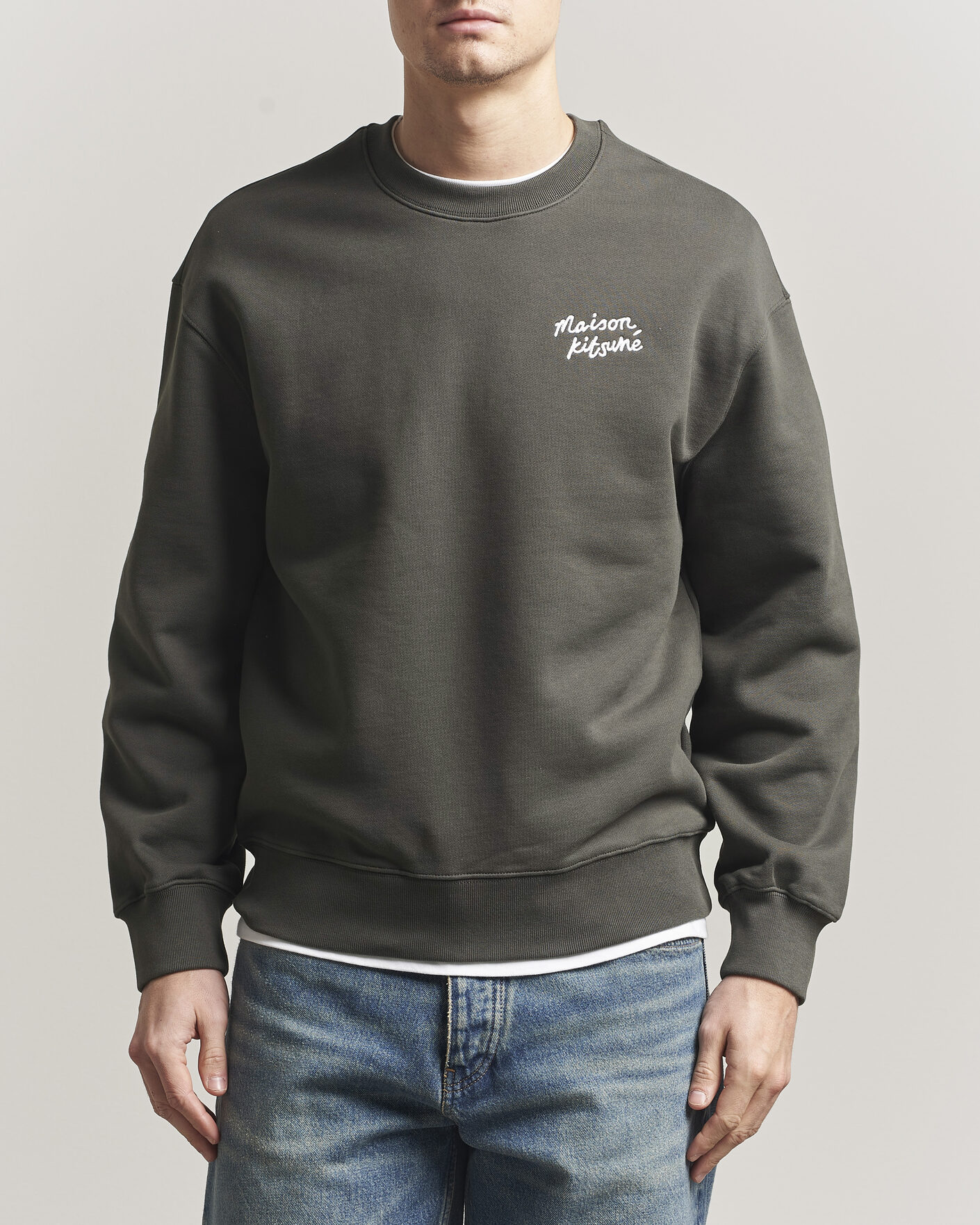 Herre | Gensere | Maison Kitsuné | Handwriting Sweatshirt Beluga