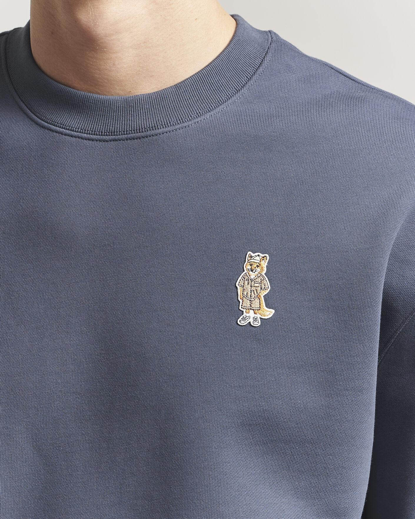 Herre | Gensere | Maison Kitsuné | Dressed Fox Sweatshirt Shadow Blue