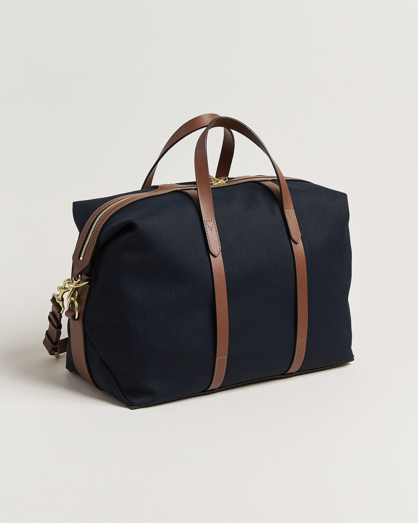 Herre | Vesker | Mismo | M/S Avail 48h Nylon Weekendbag Deep Sea Blue/Cuoio