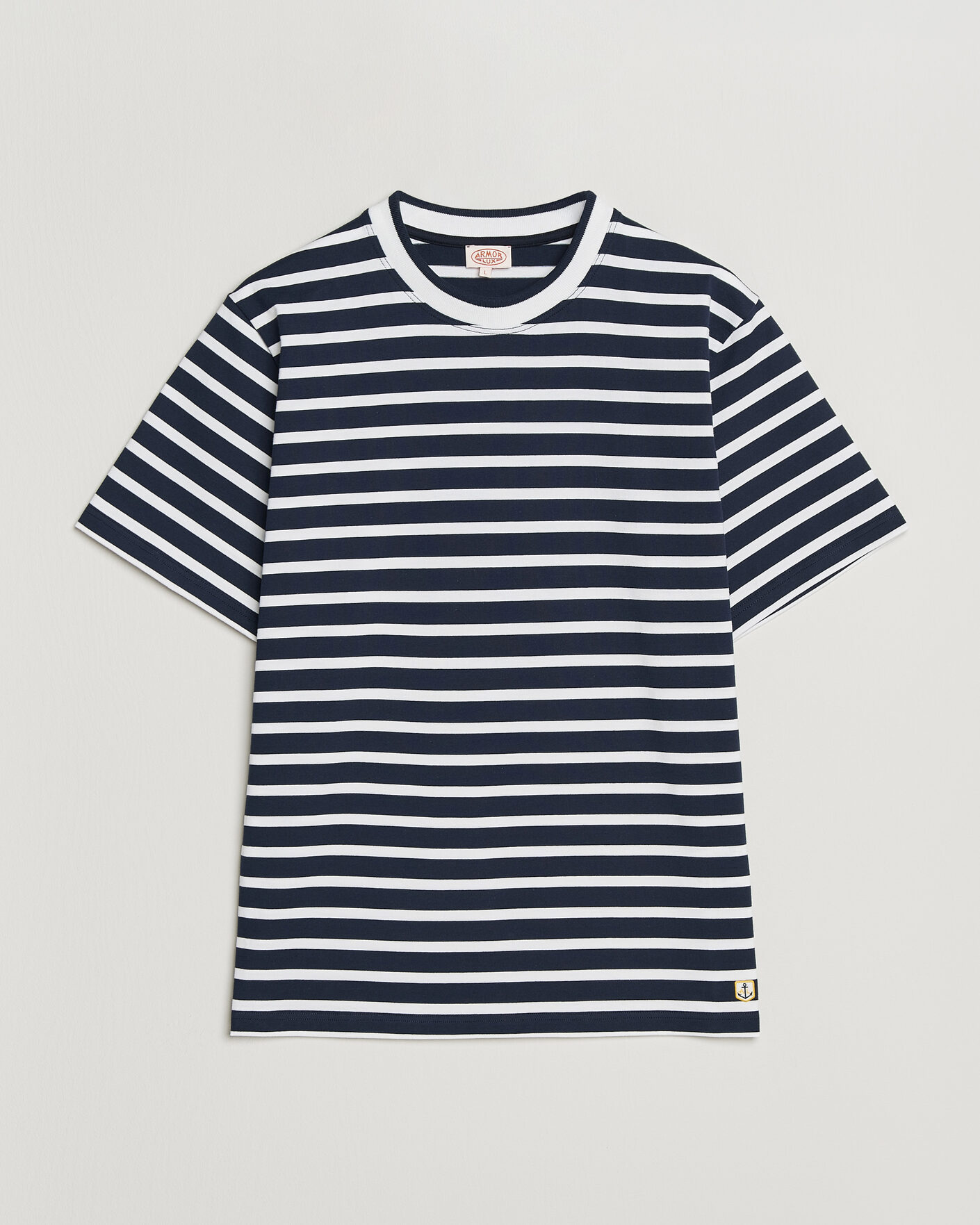 Herre |  | Armor-lux | Heritage Callac Stripe T-Shirt Marine/Blanc