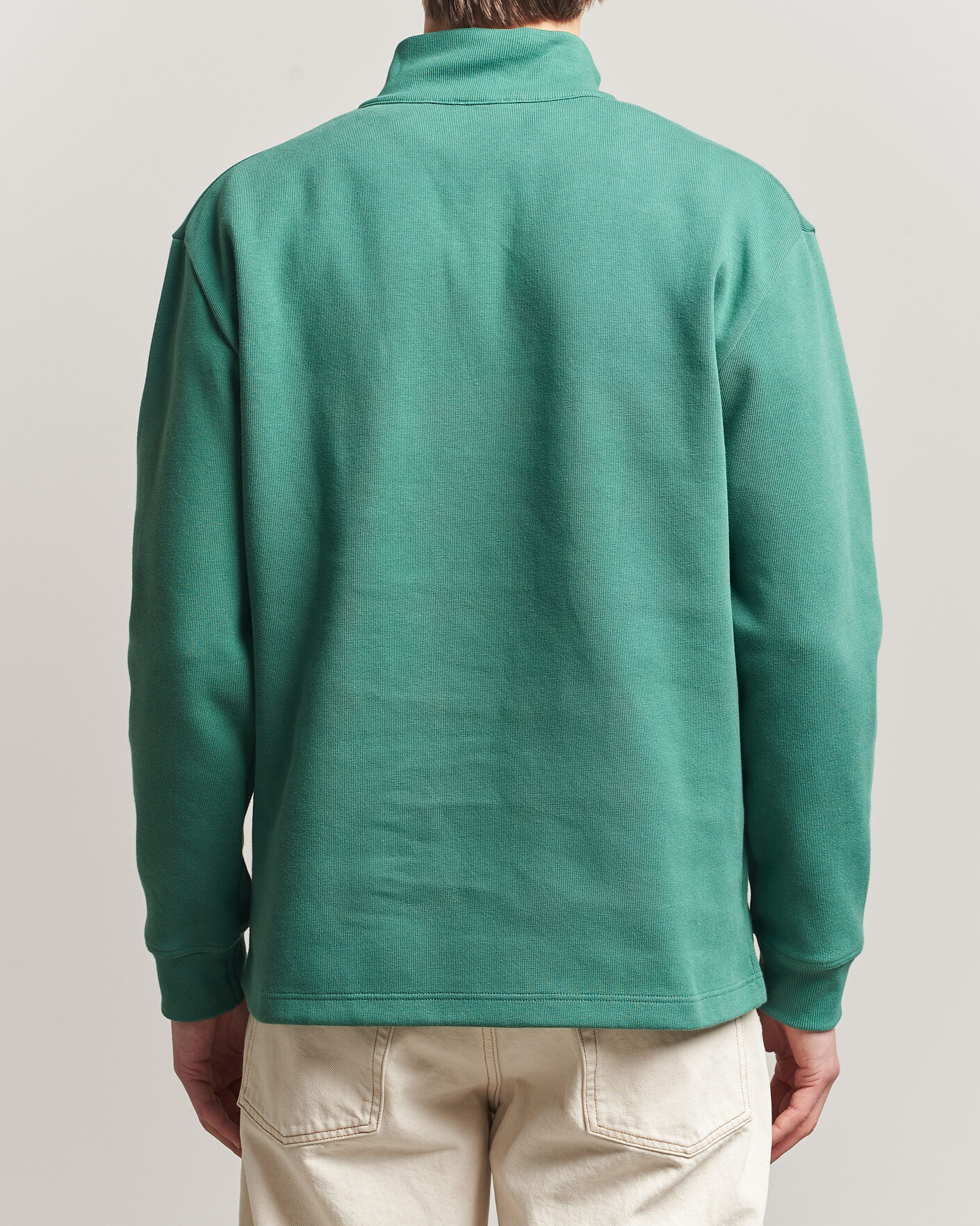 Herre | Gensere | Armor-lux | Camionneur Cotton Half Zip Sweater Dark Ivy